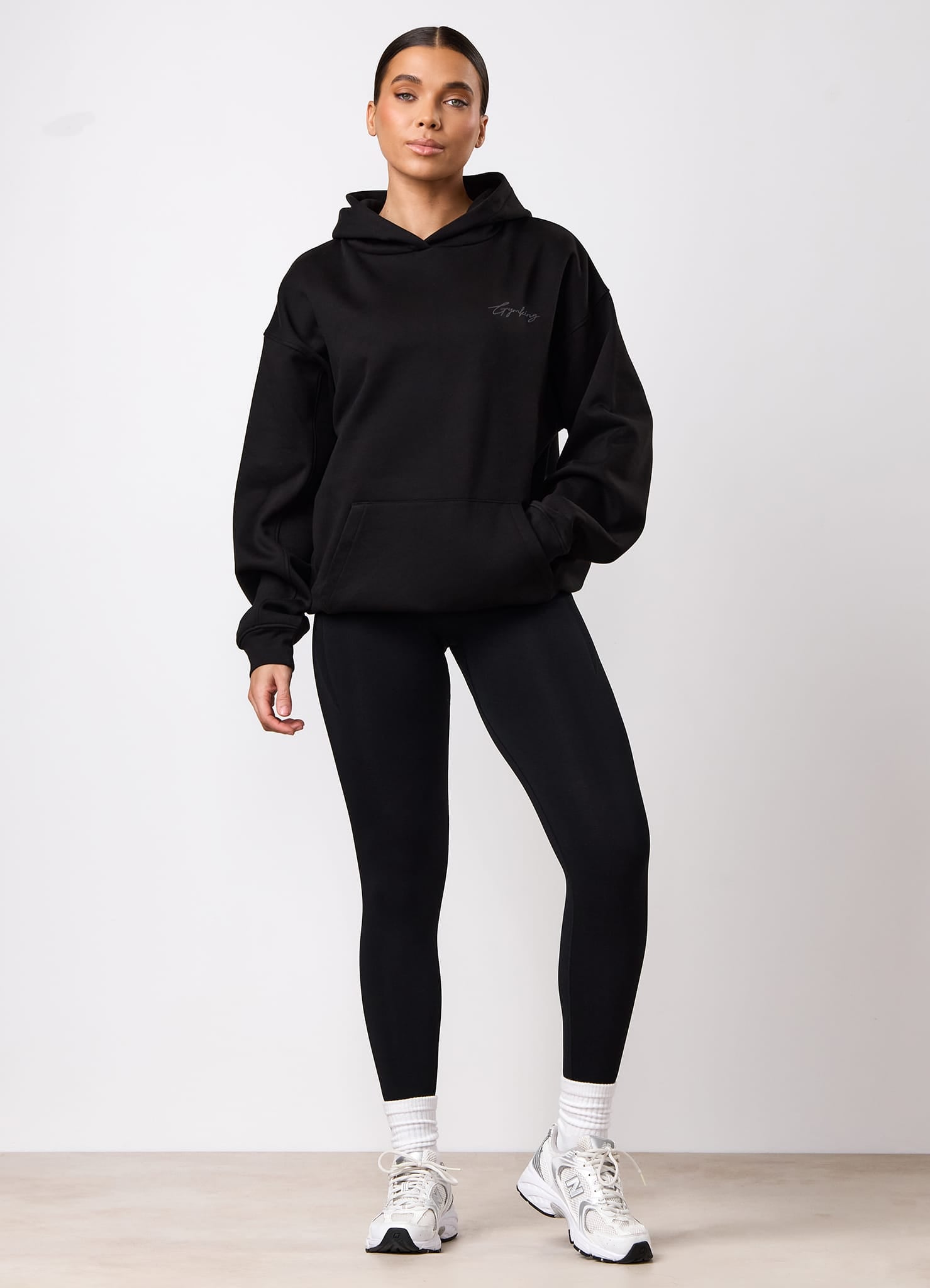 Gym King Script Mindset Hoodie - Black
