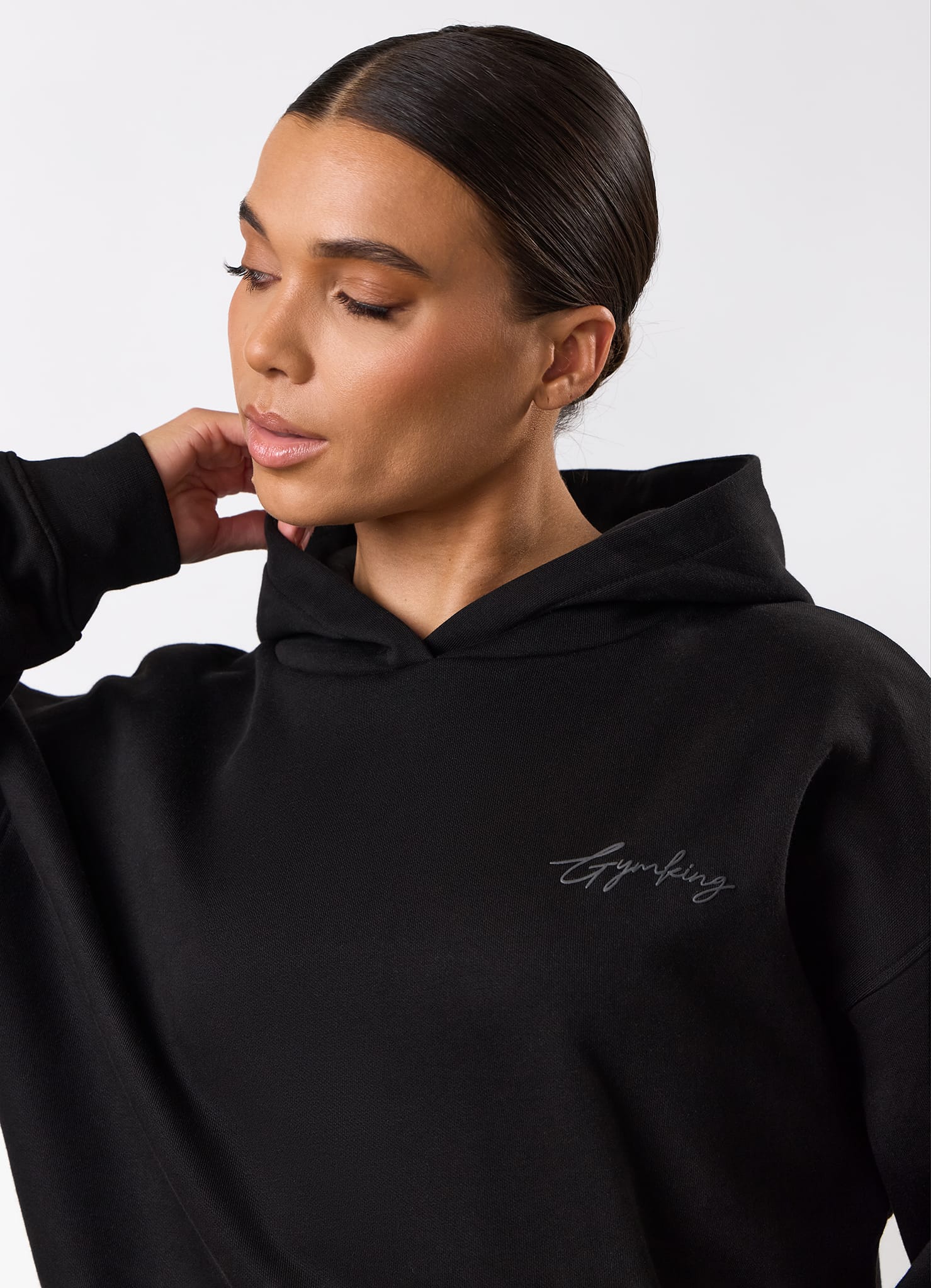 Gym King Script Mindset Hoodie - Black