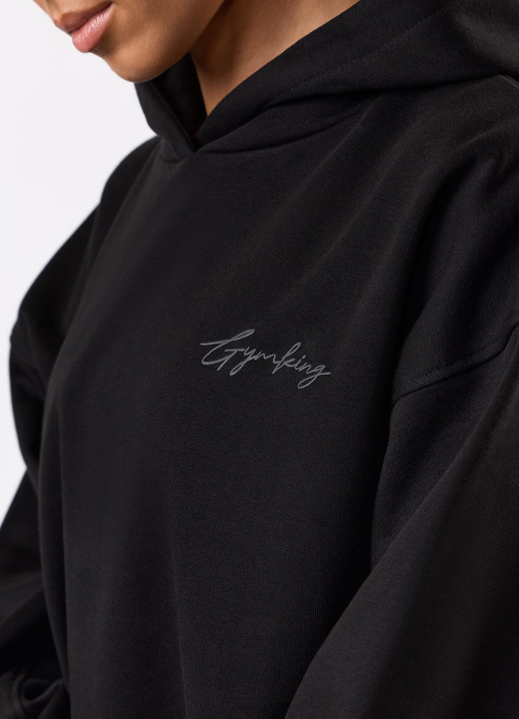 Gym King Script Mindset Hoodie - Black