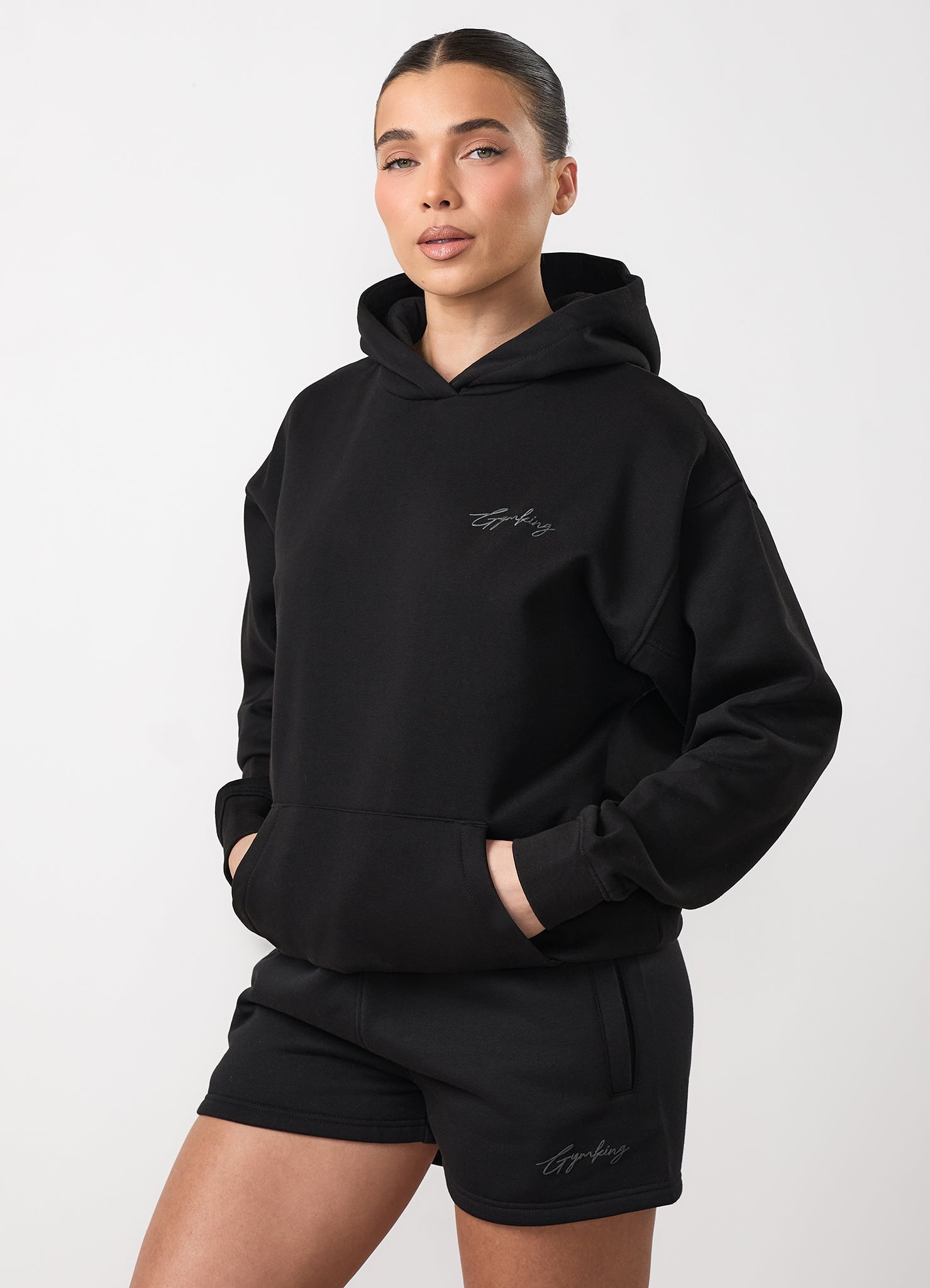 Gym King Script Mindset Hoodie - Black