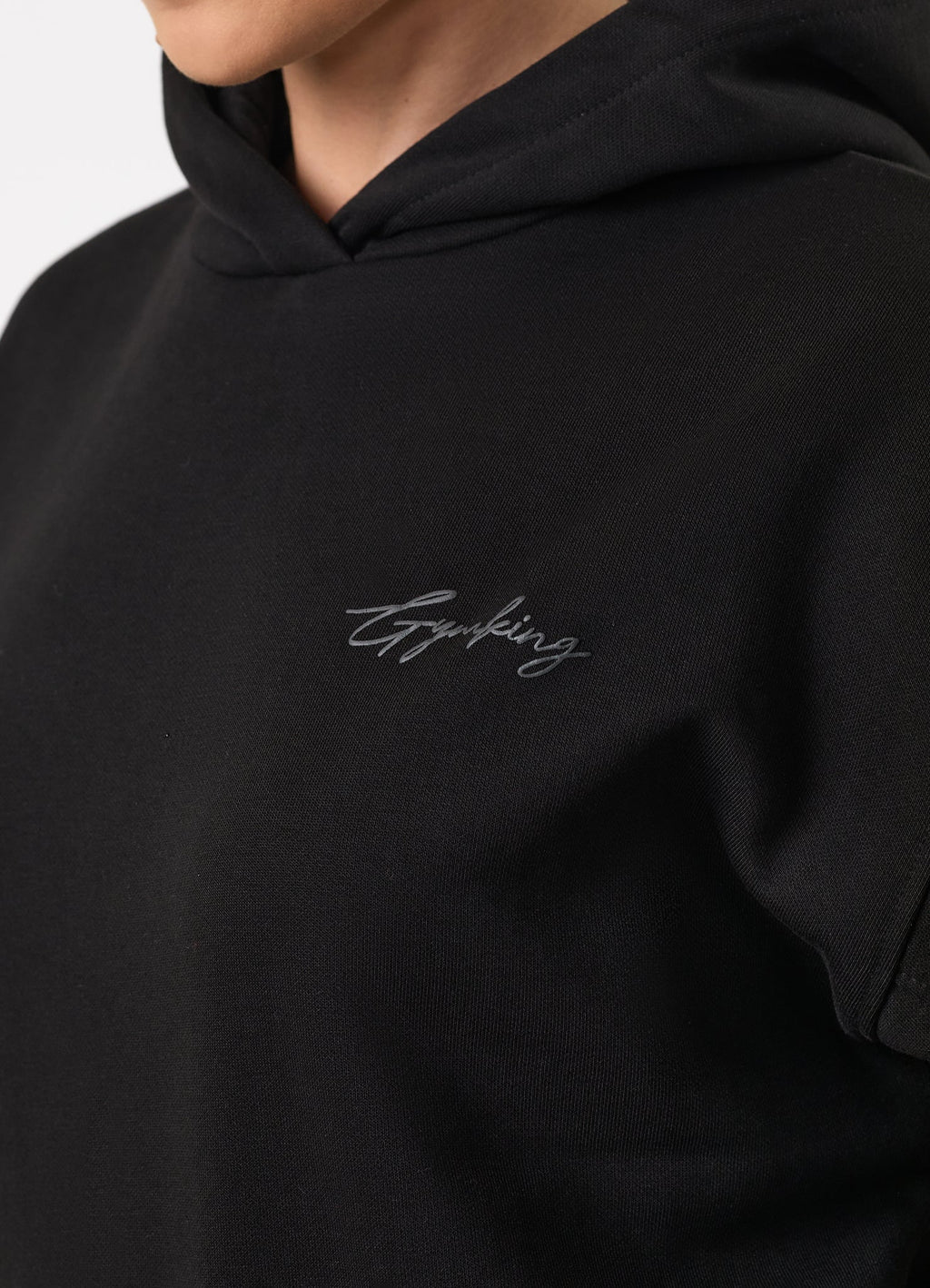 Gym King Script Mindset Hoodie - Black