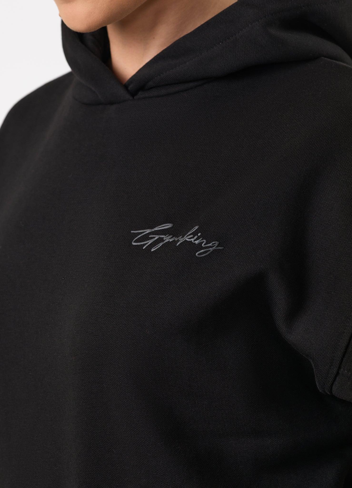 Gym King Script Mindset Hoodie - Black