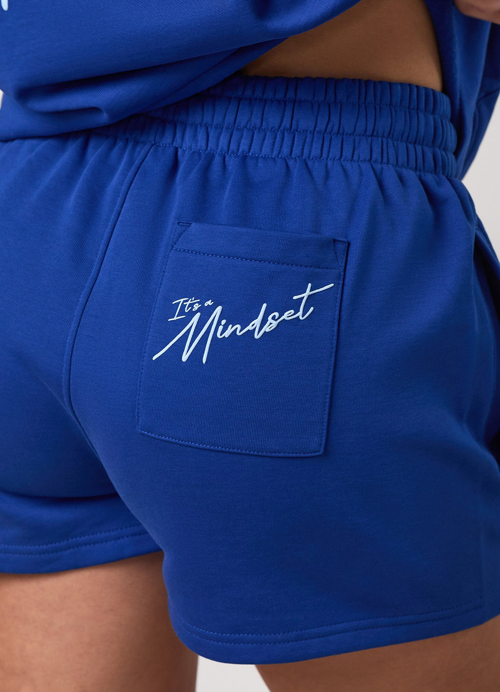 Gym King Script Mindset Short - Jewel Blue