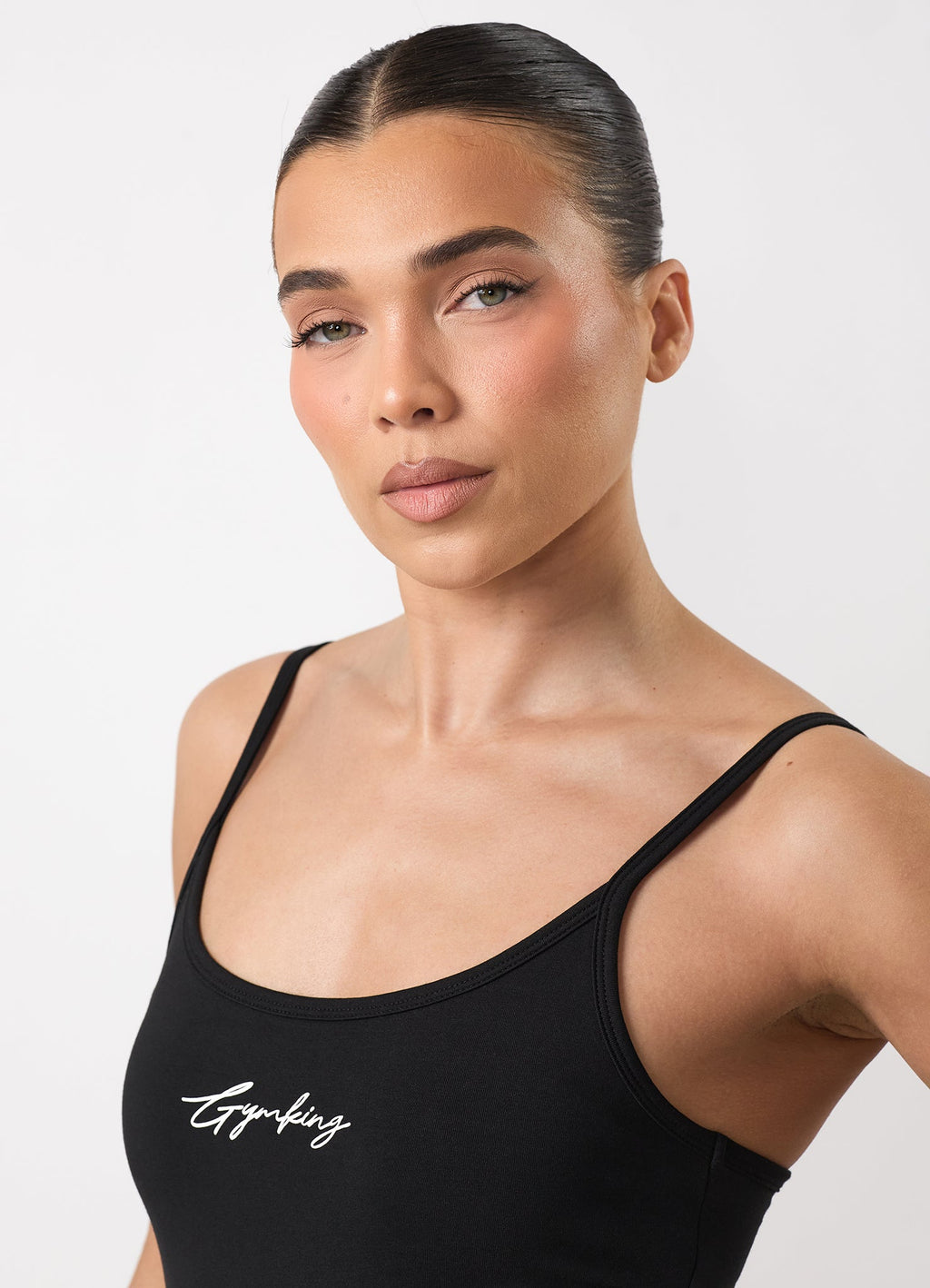 Gym King Script Mindset Strappy Tank - Black