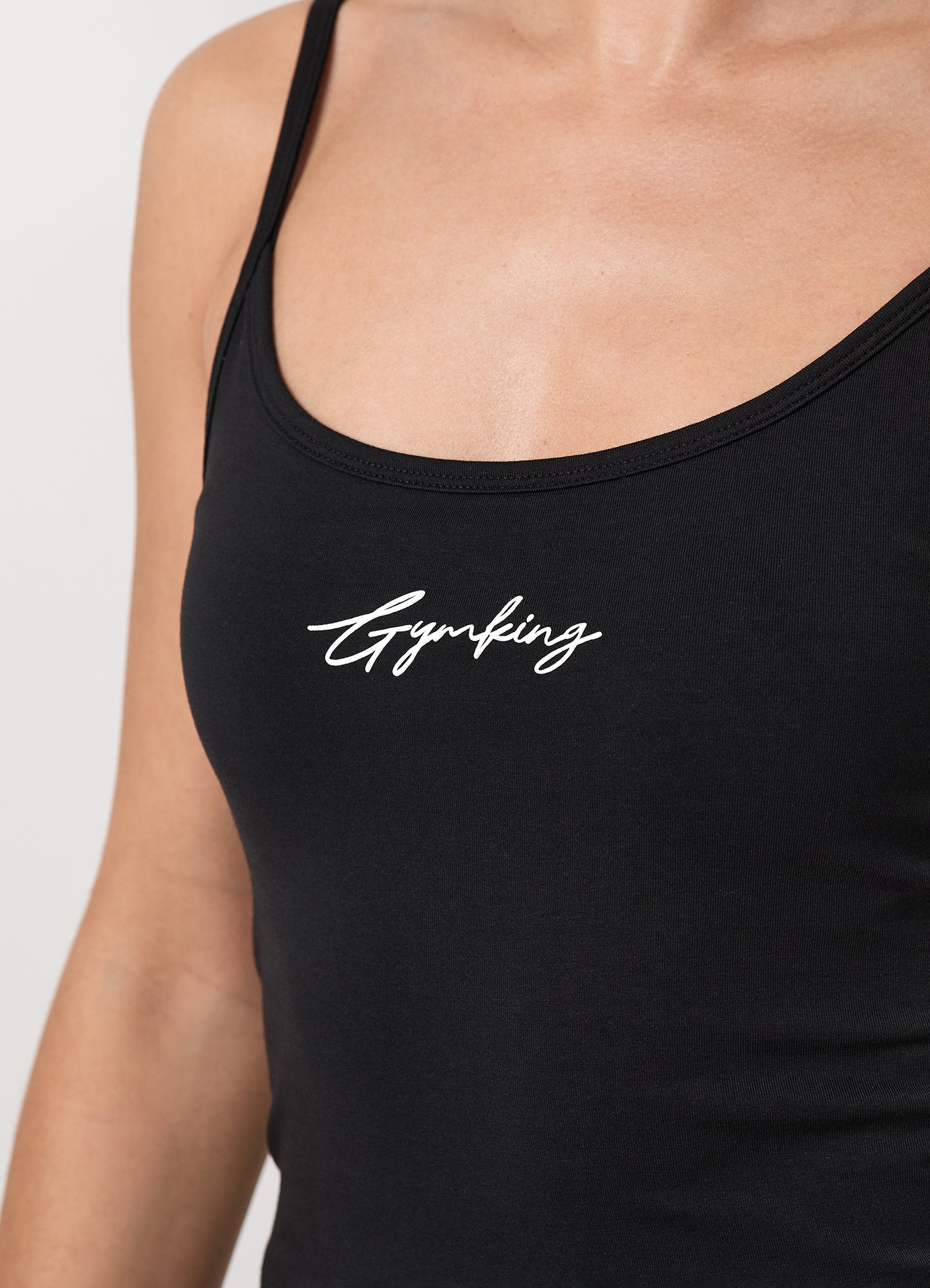 Gym King Script Mindset Strappy Tank - Black