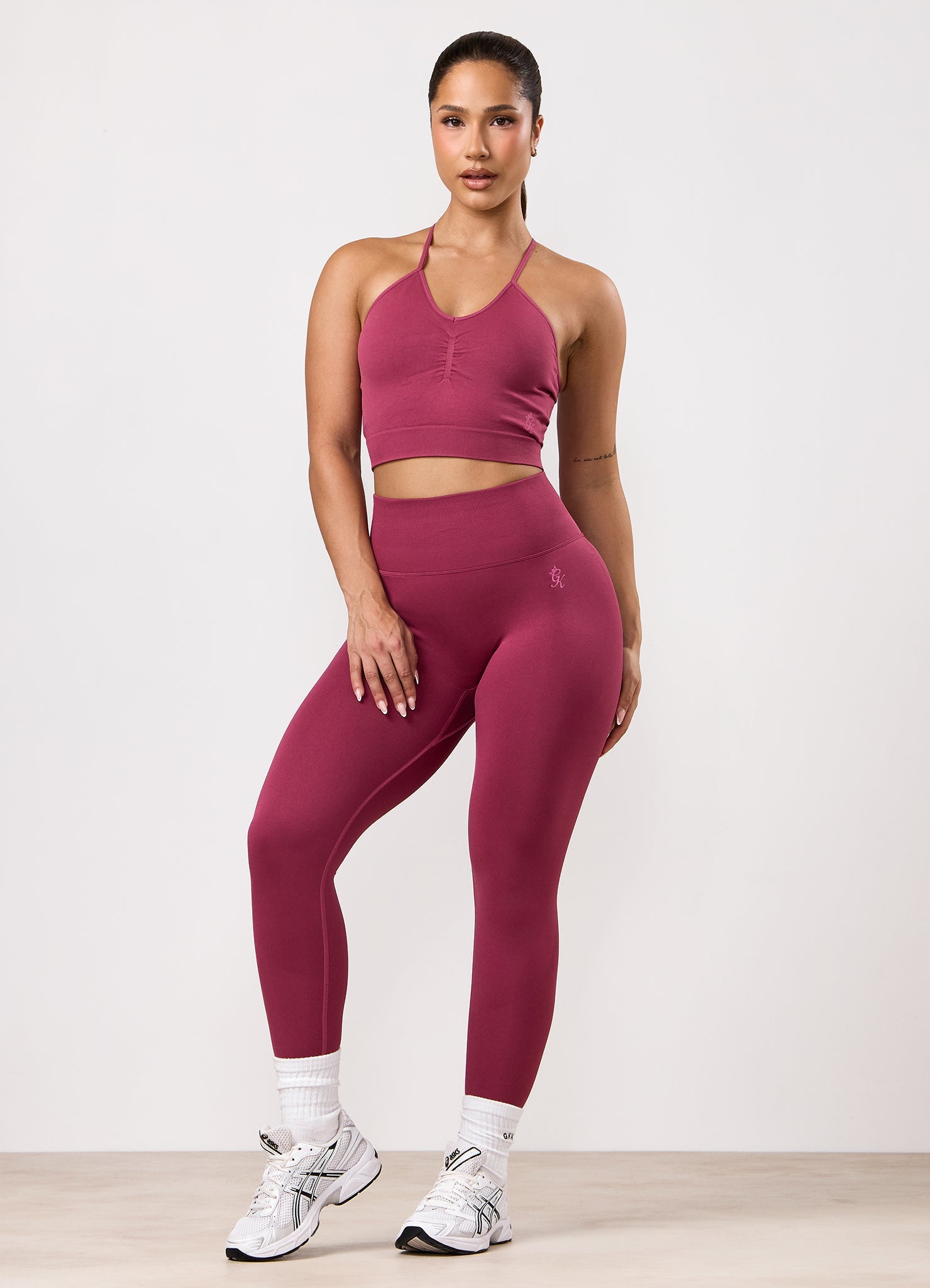 Gym King Sculpt Scrunch Multiway Tank - Pomegranate