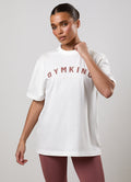 Gym King Shadow Boyfriend Tee - Cream