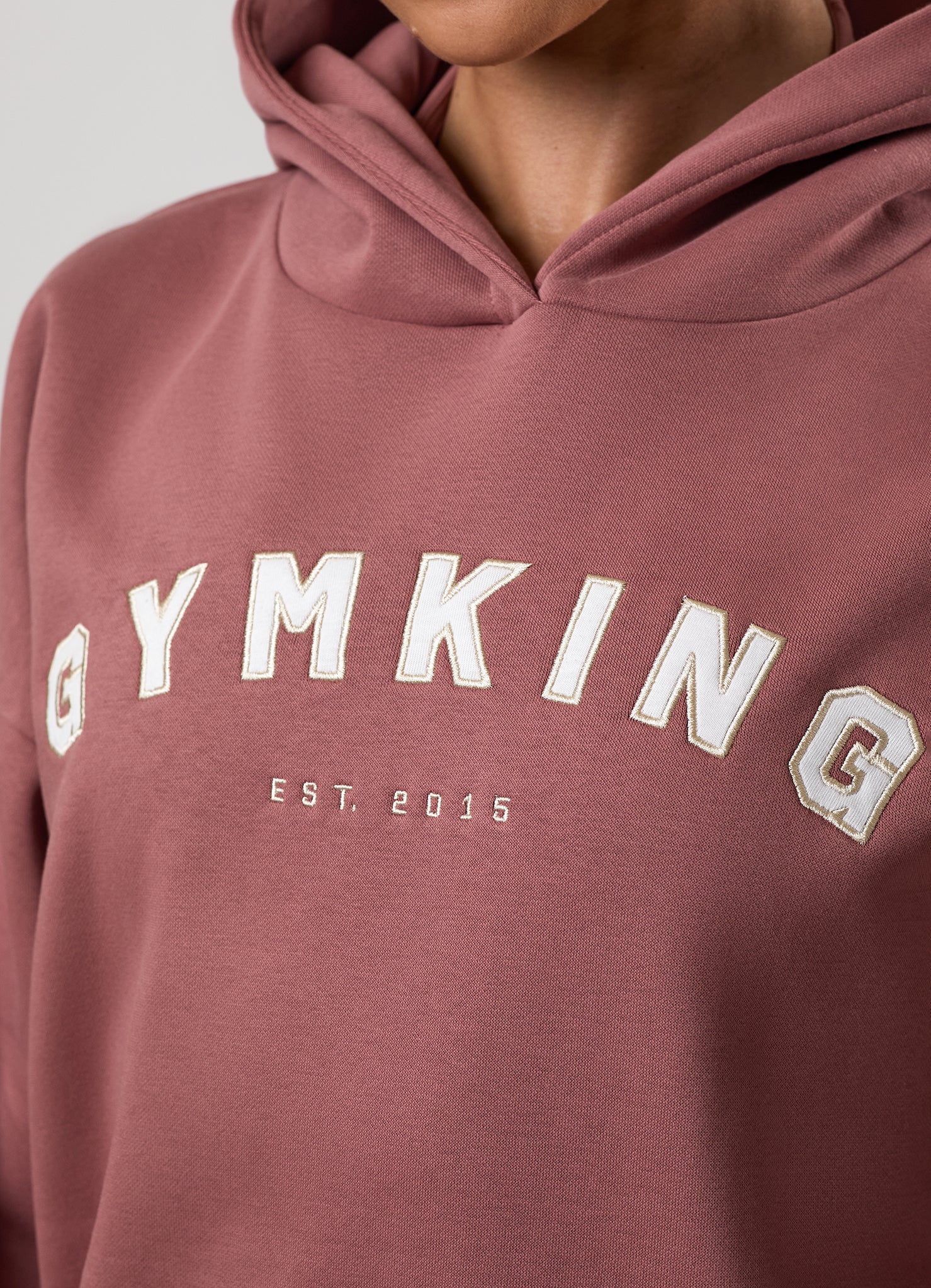 Gym King Shadow Oversized Hoodie - Chestnut