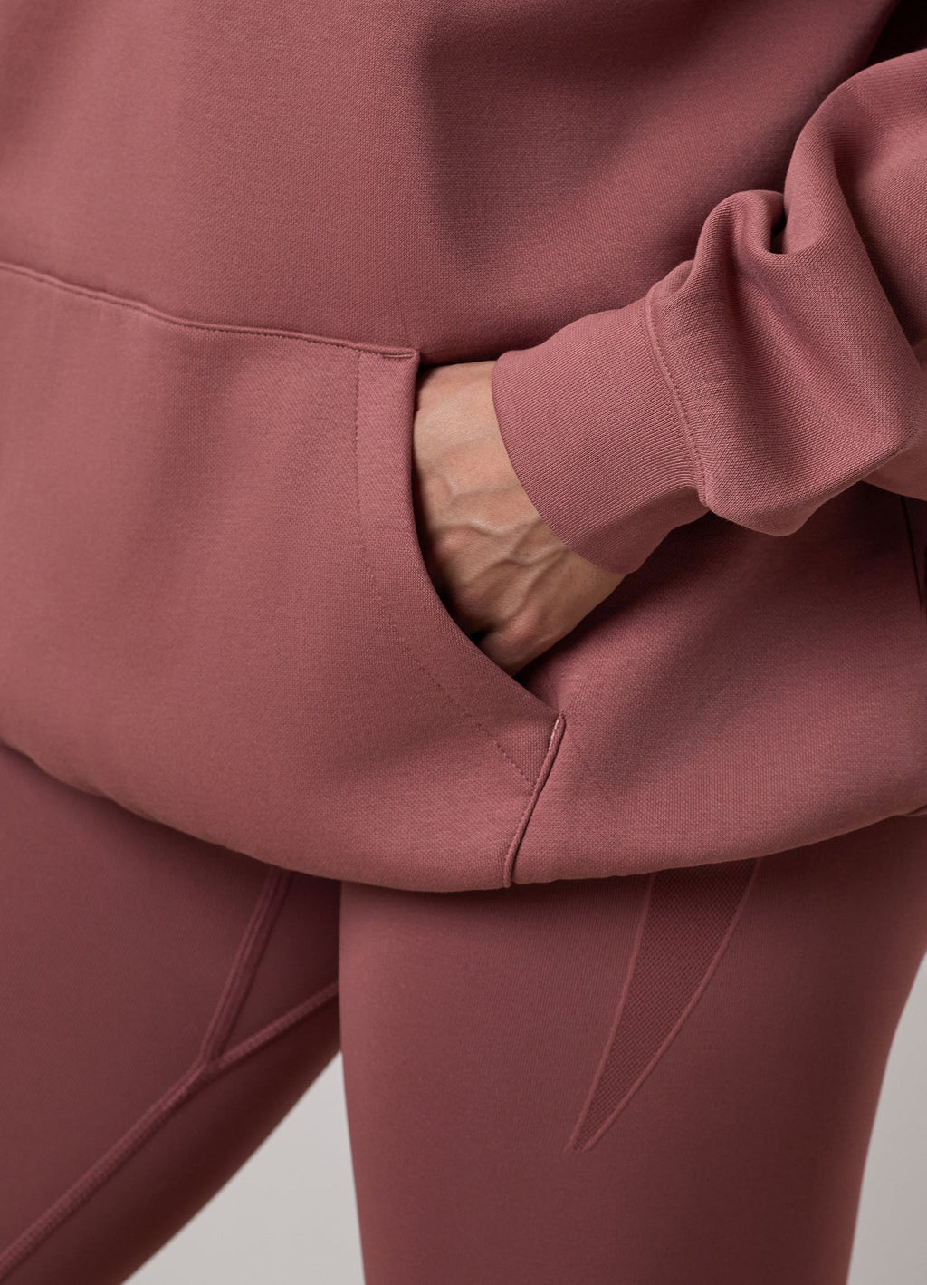 Gym King Shadow Oversized Hoodie - Chestnut
