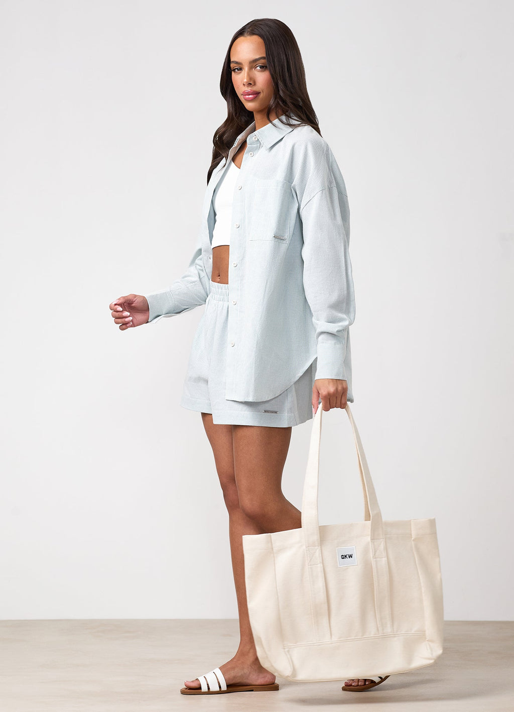 GKW Badge Tote - Light Beige