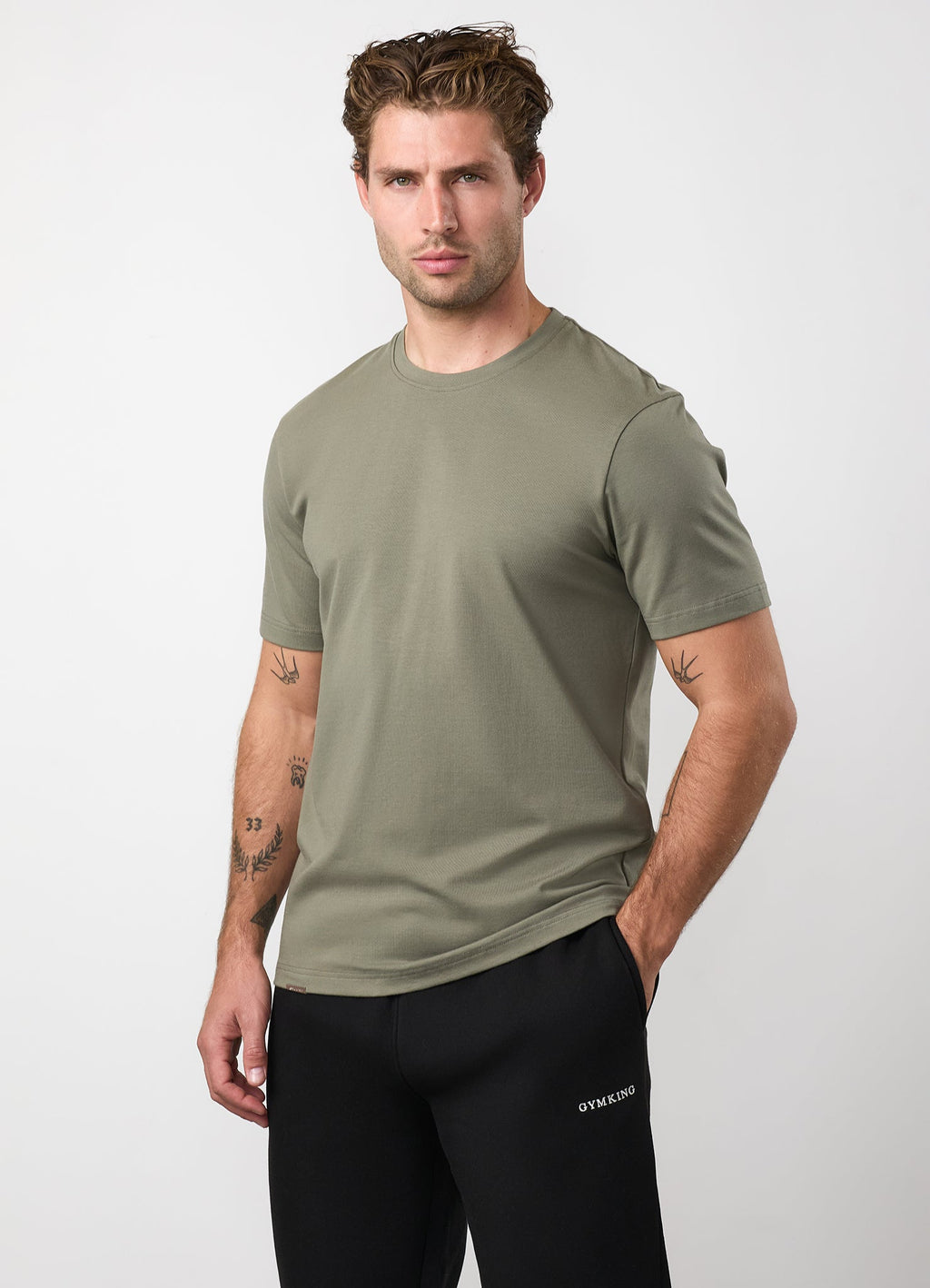 Gym King Signature Tee - Olive