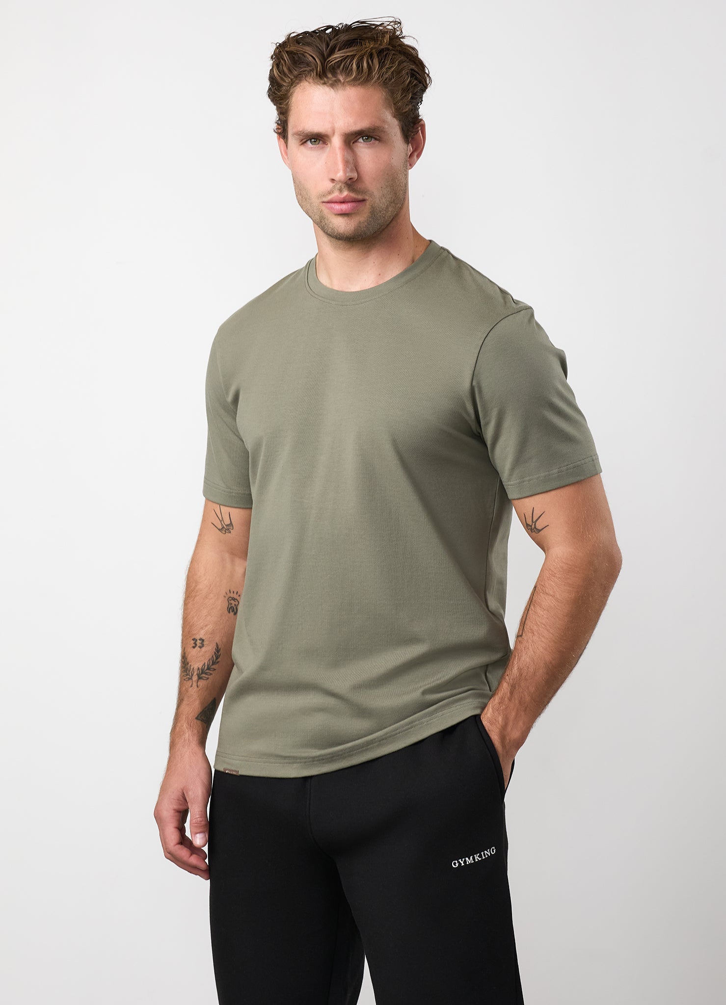 Gym King Signature Tee - Olive