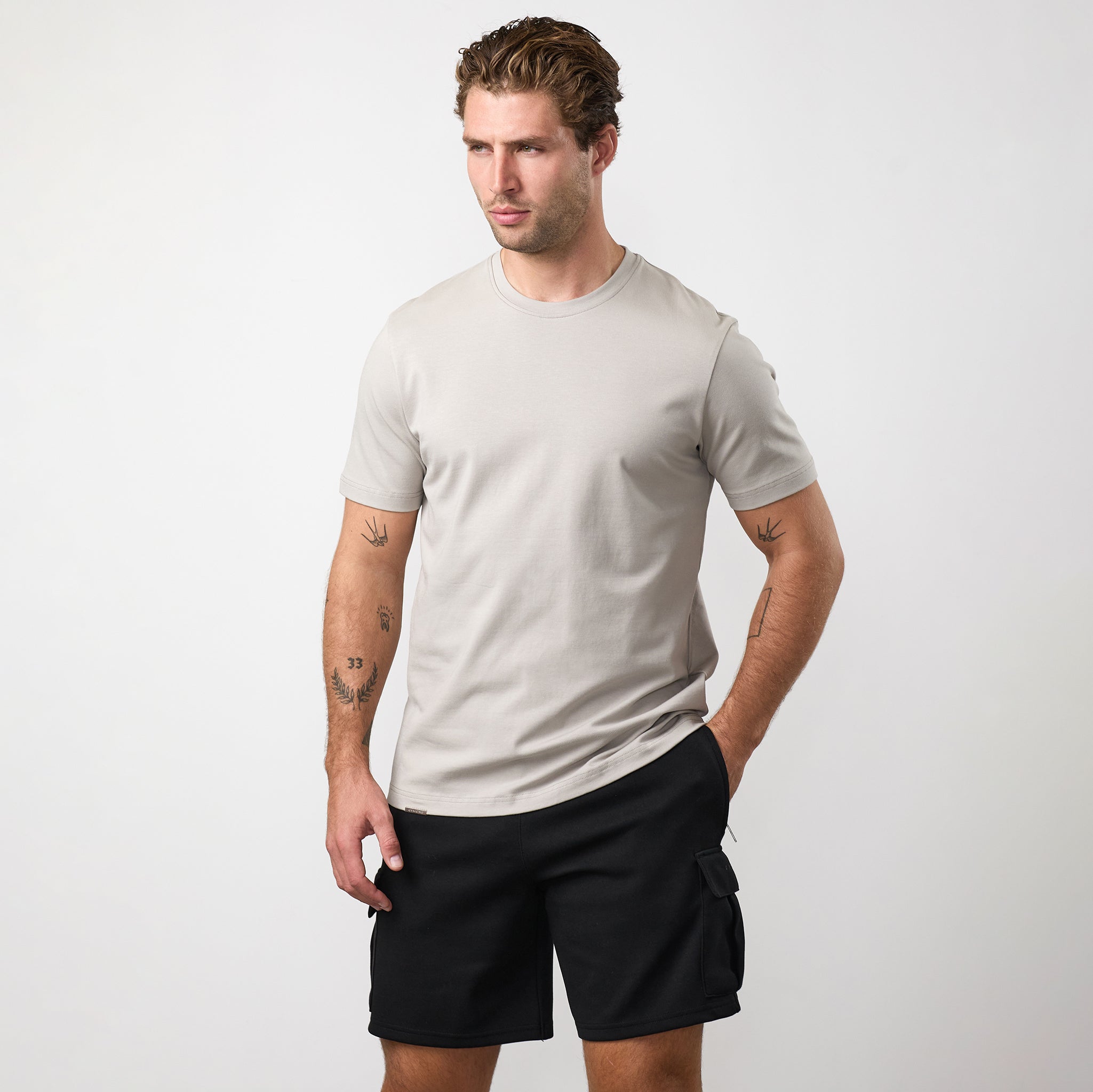Gym King Signature Tee - Grey Mink