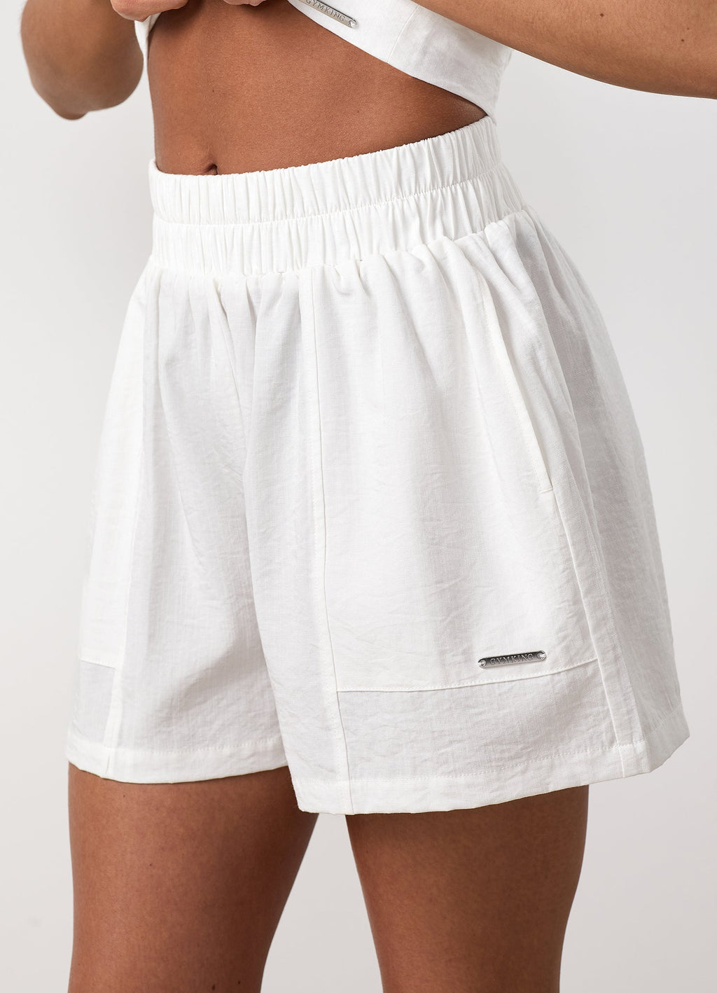 Gym King Signature Redefined Short - Cream
