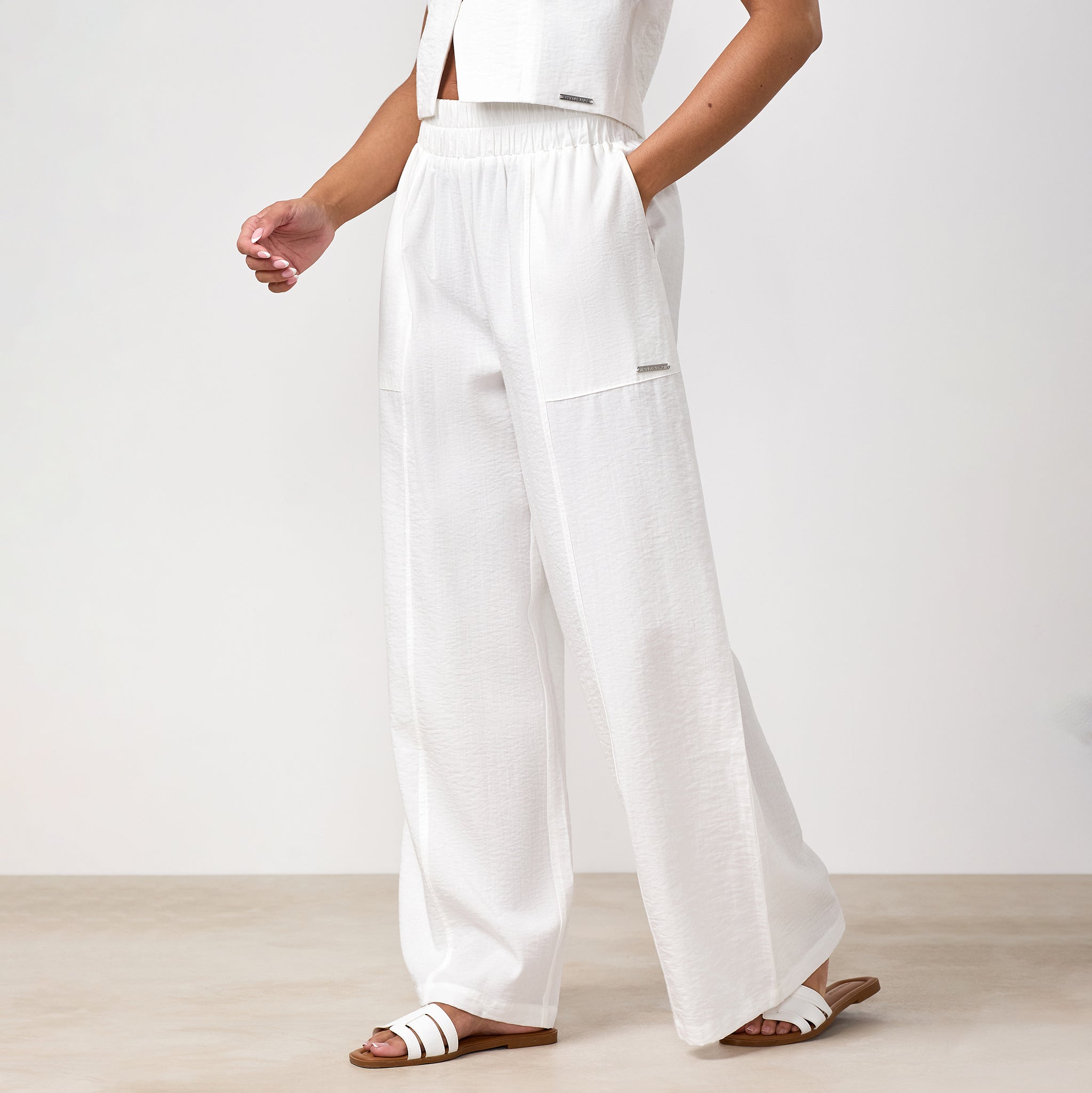 Gym King Signature Redefined Trousers Petite - Cream