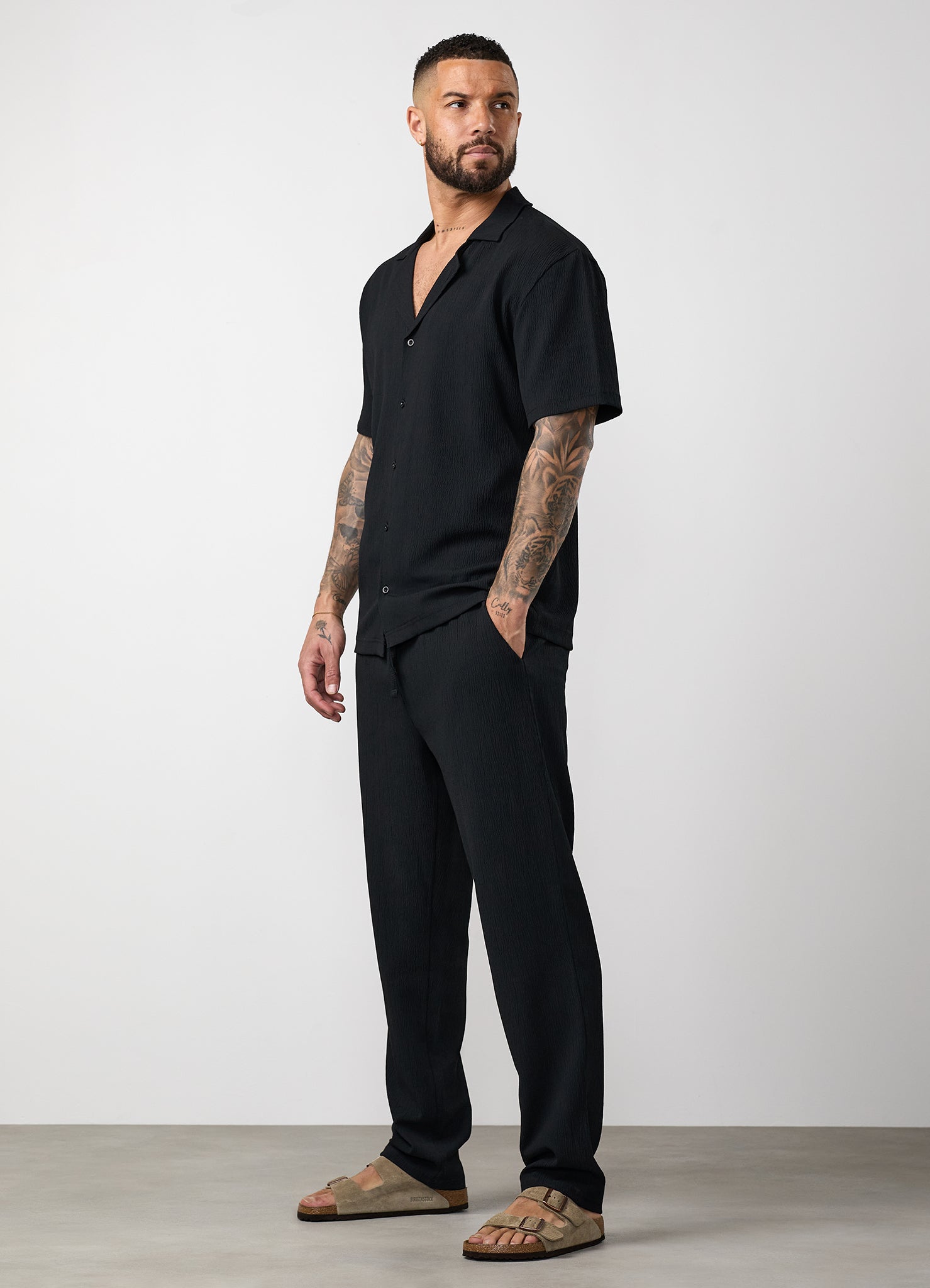 Gym King Signature Woven Trouser - Black