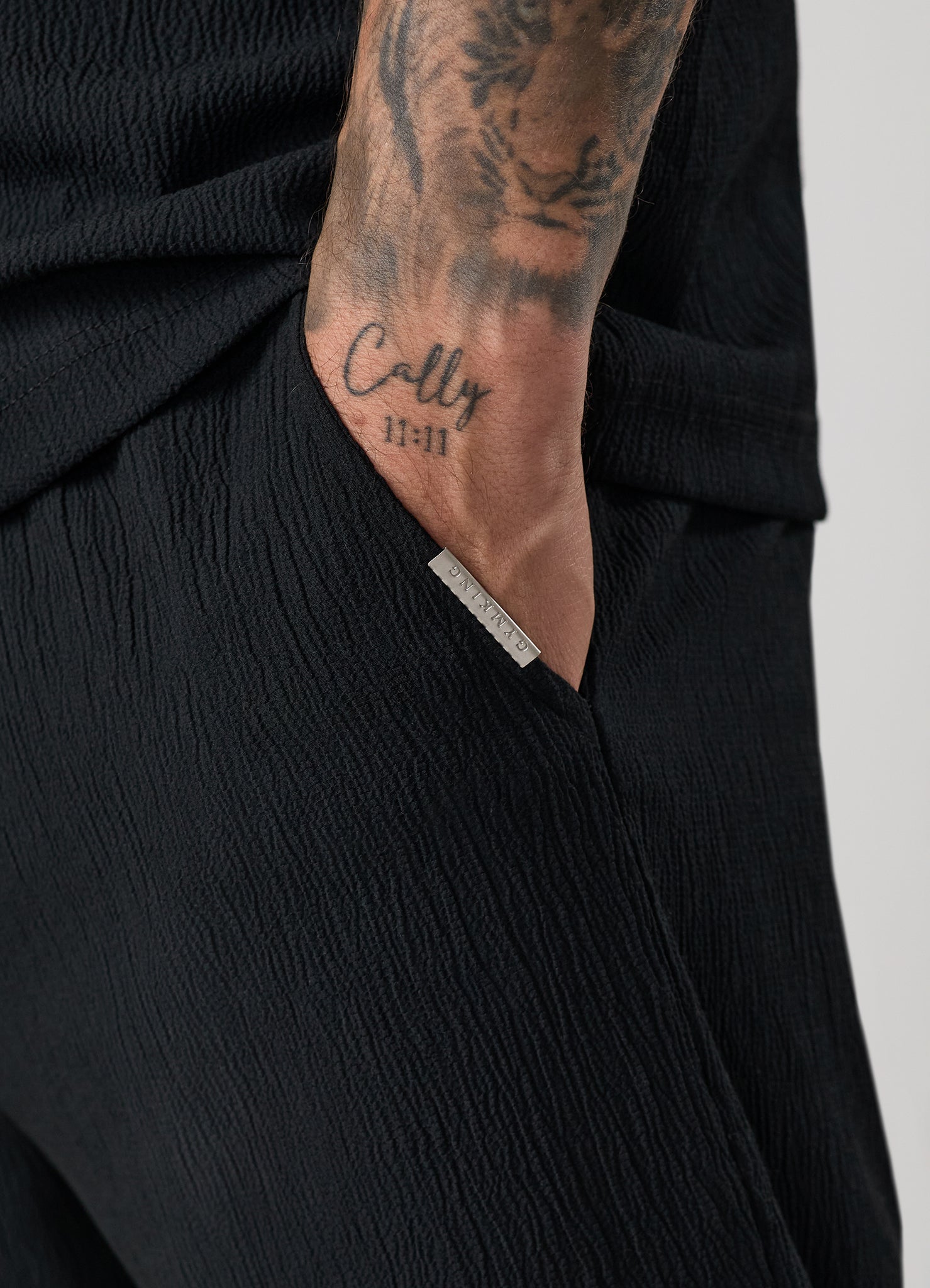 Gym King Signature Woven Trouser - Black