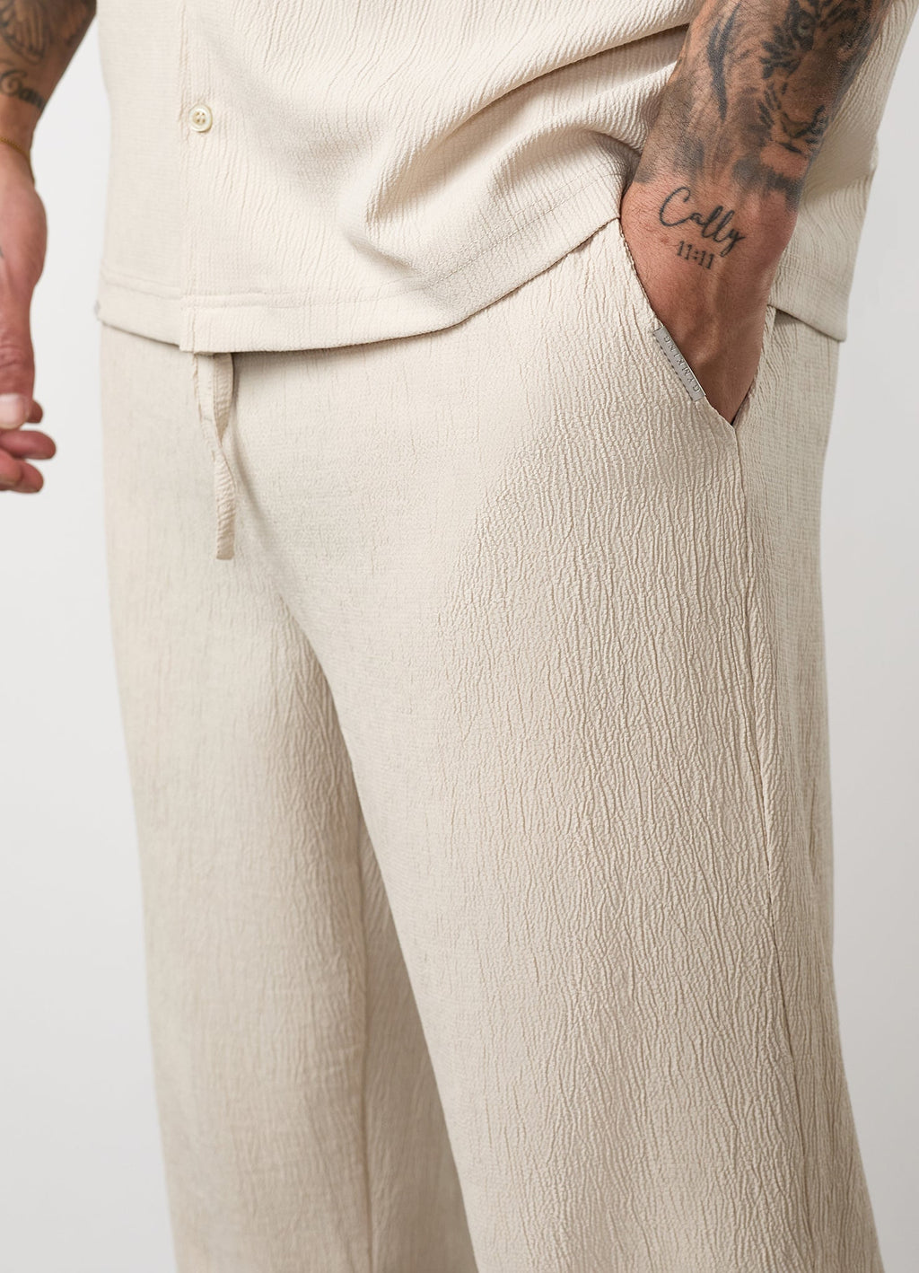 Gym King Signature Woven Trouser - Clay