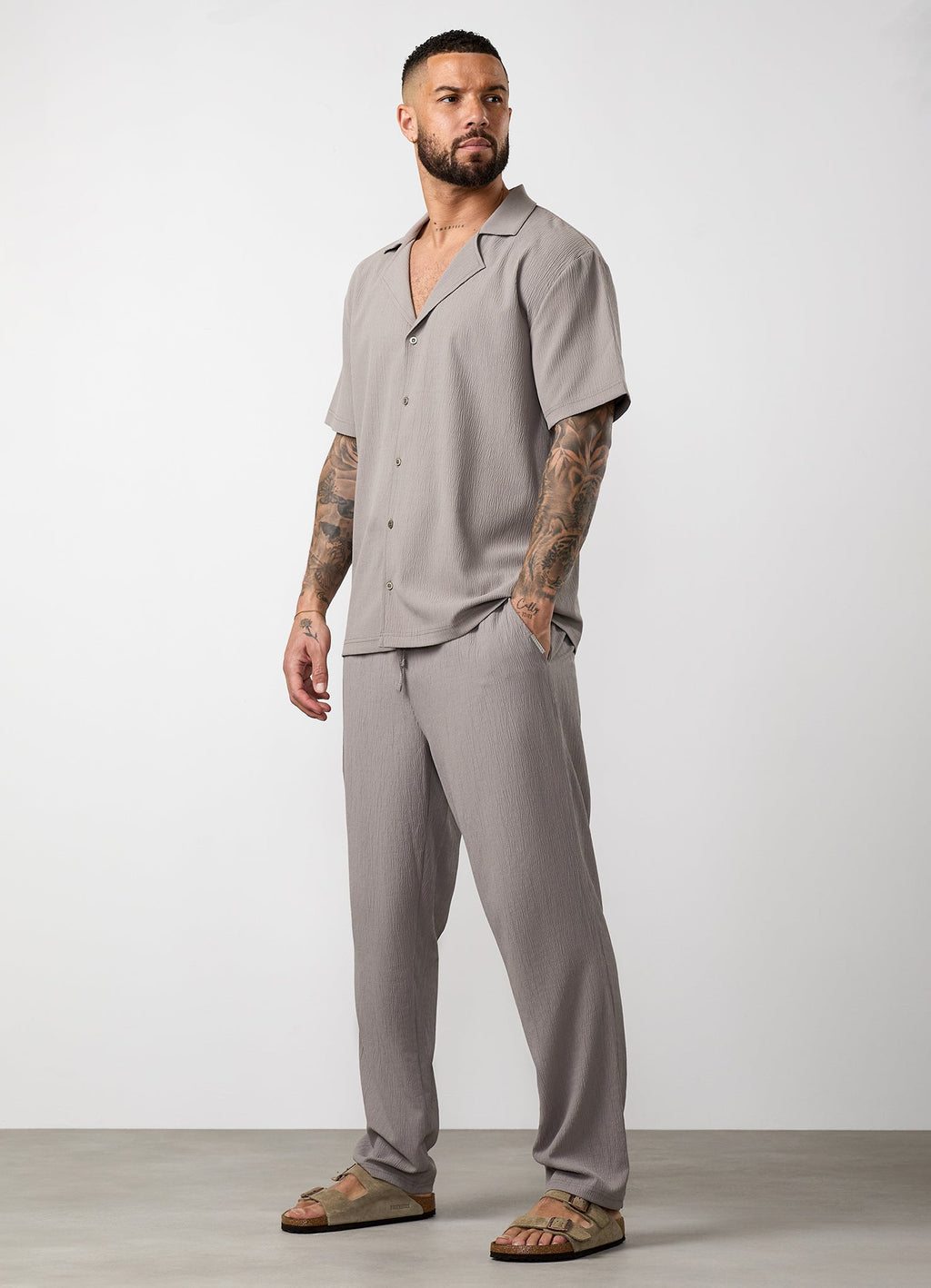 Gym King Signature Woven Trouser - Taupe