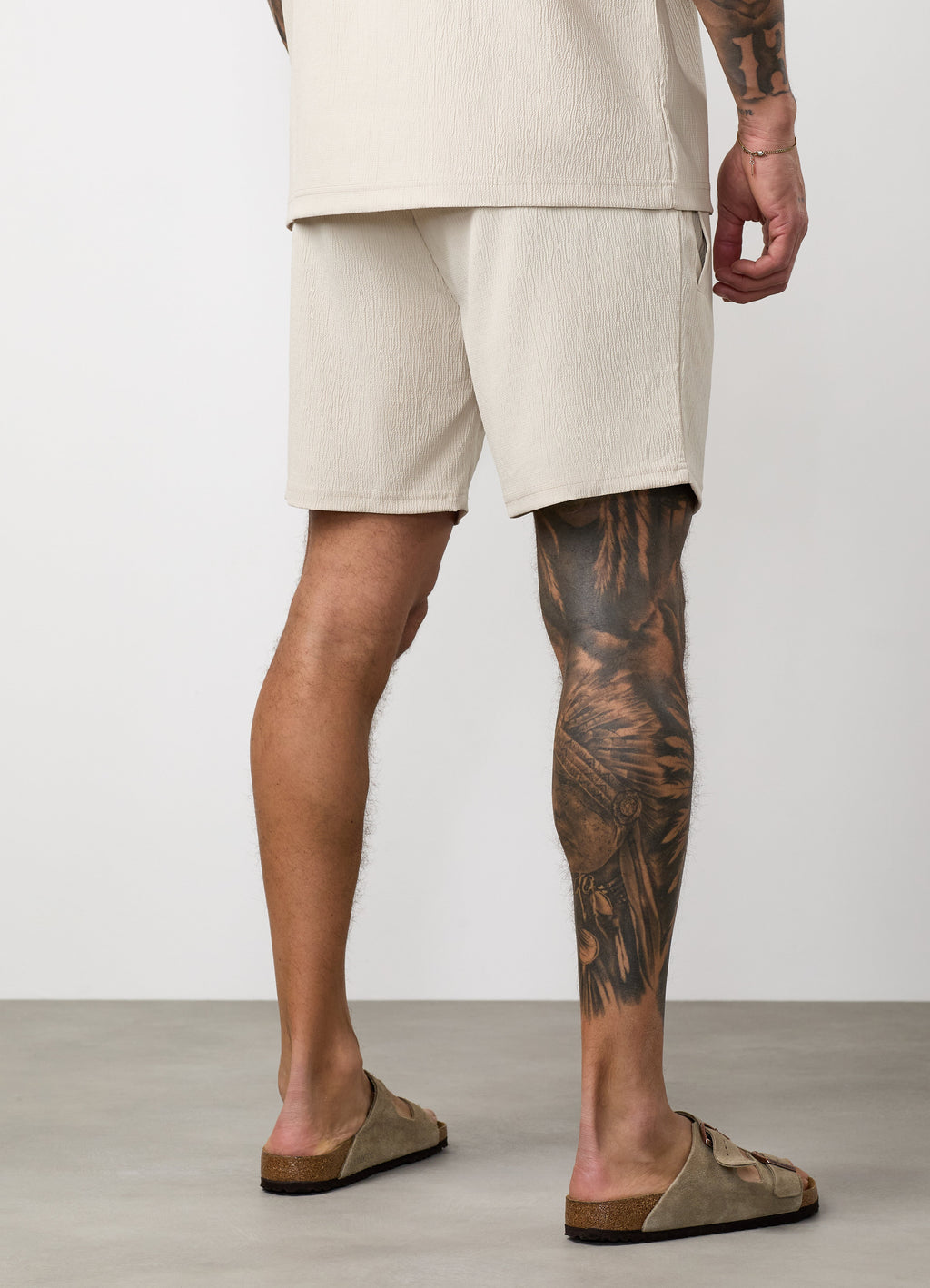 Gym King Signature Woven Texture Short - Clay