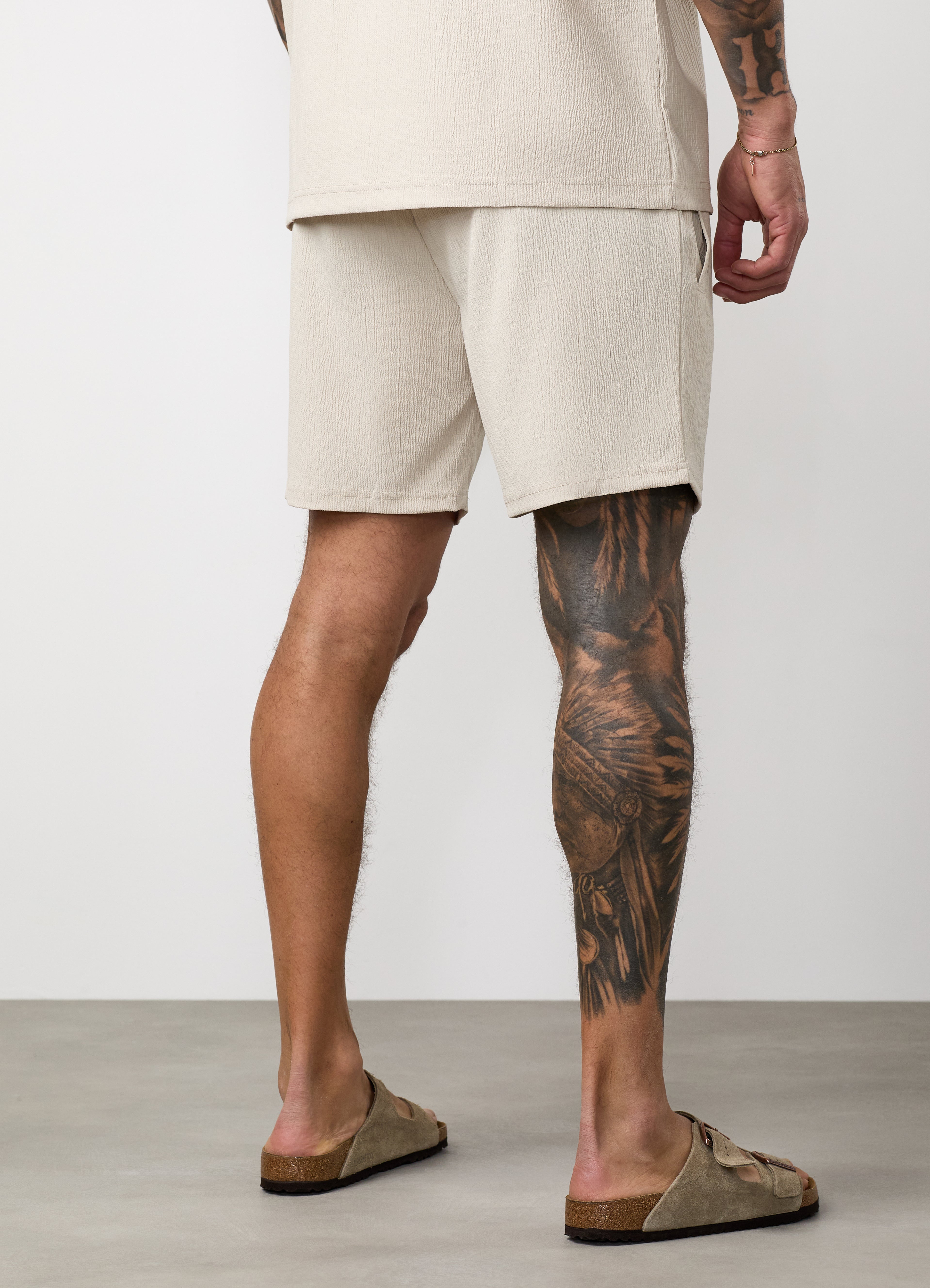 Gym King Signature Woven Texture Short - Clay