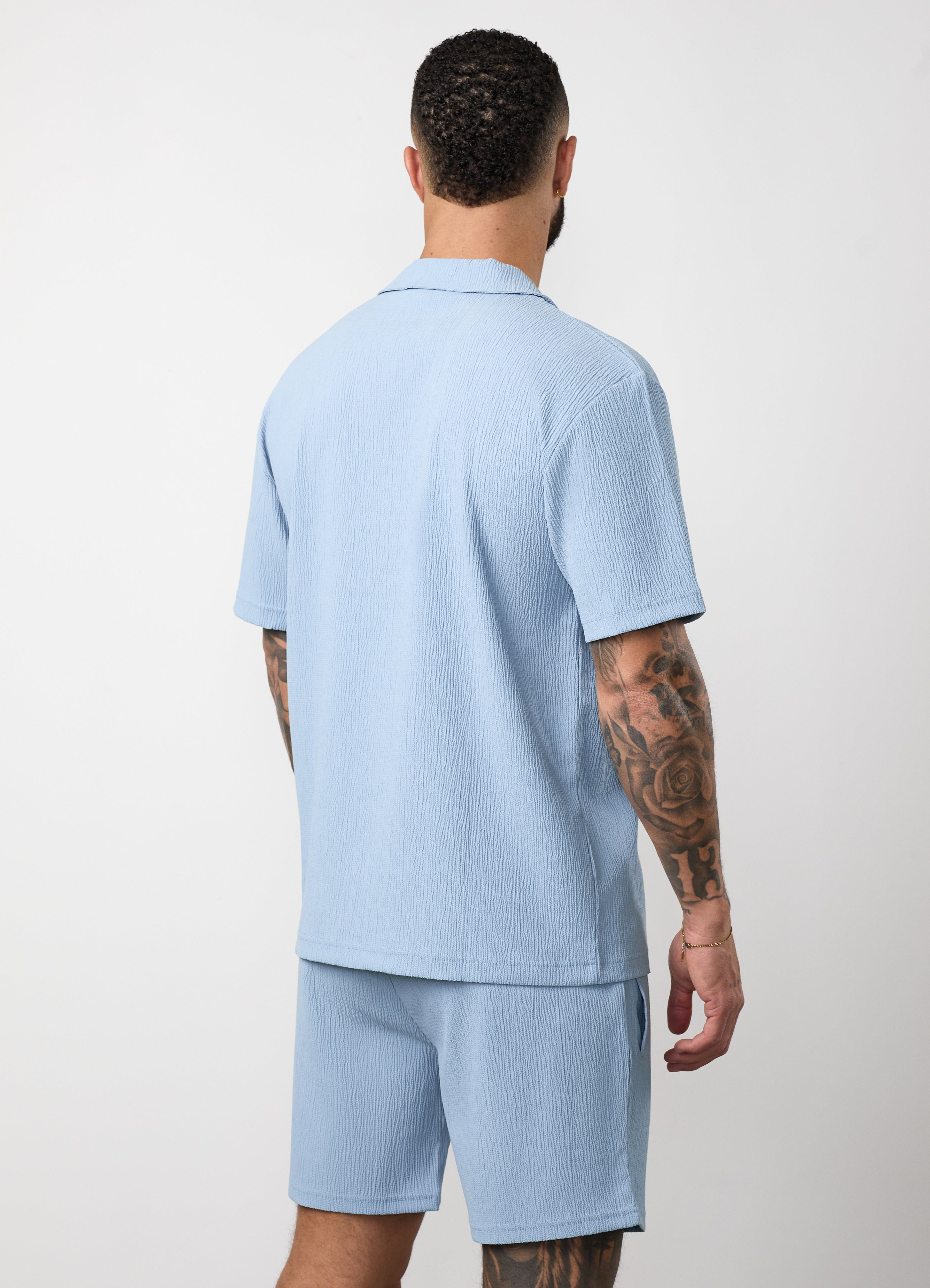 Gym King Signature Woven Shirt - Powder Blue
