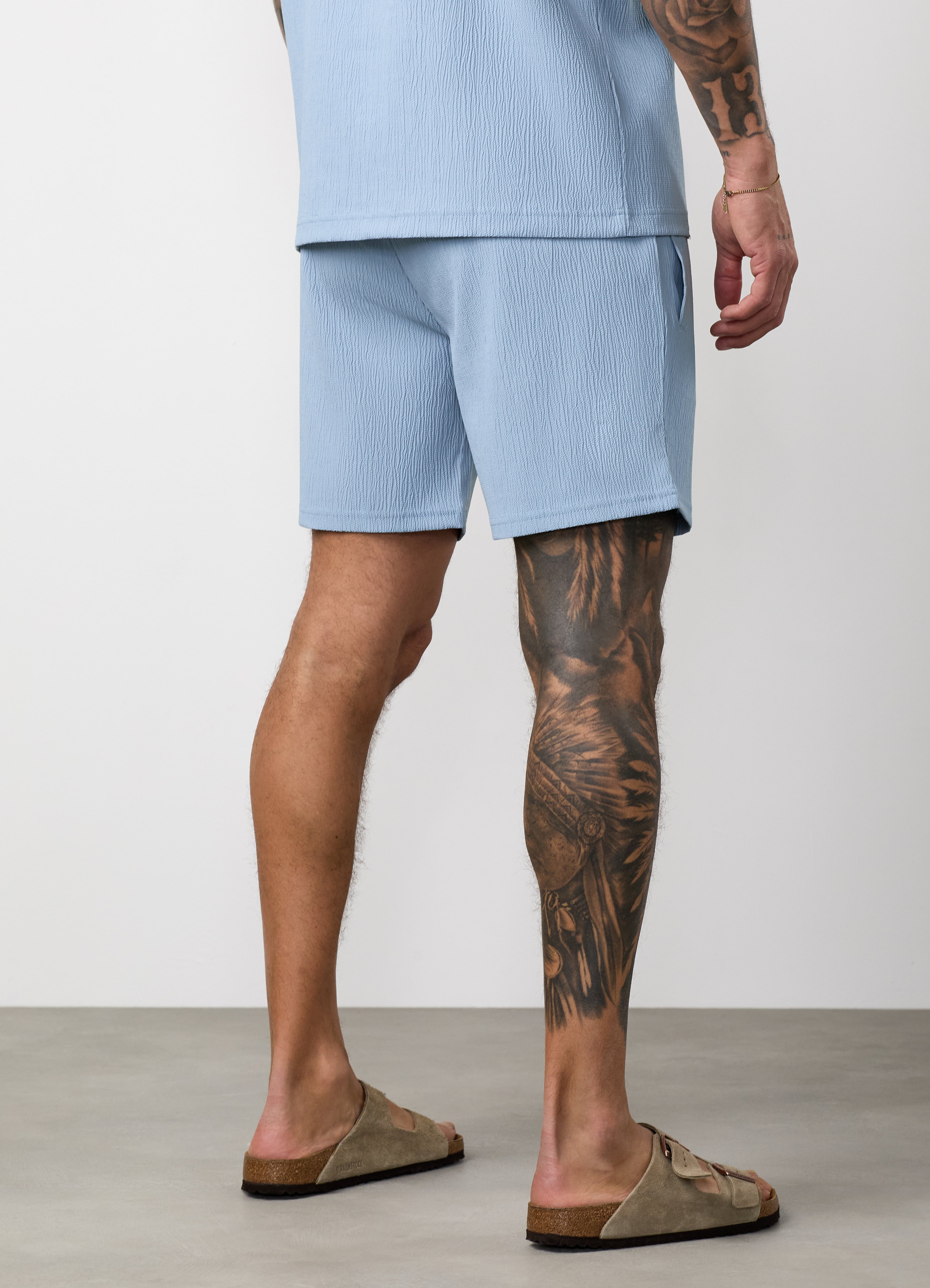 Gym King Signature Woven Short - Powder Blue