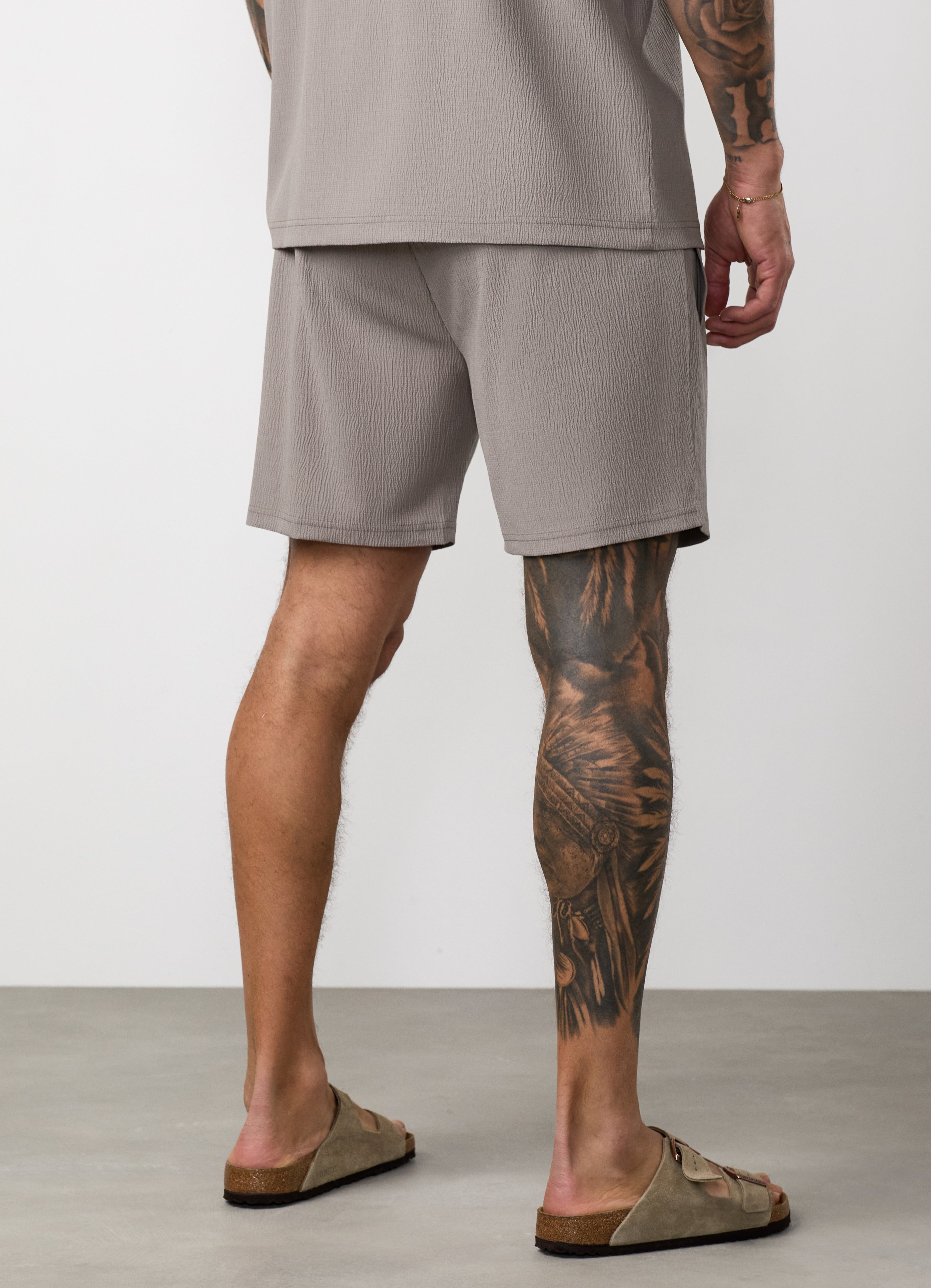 Gym King Signature Woven Short - Taupe