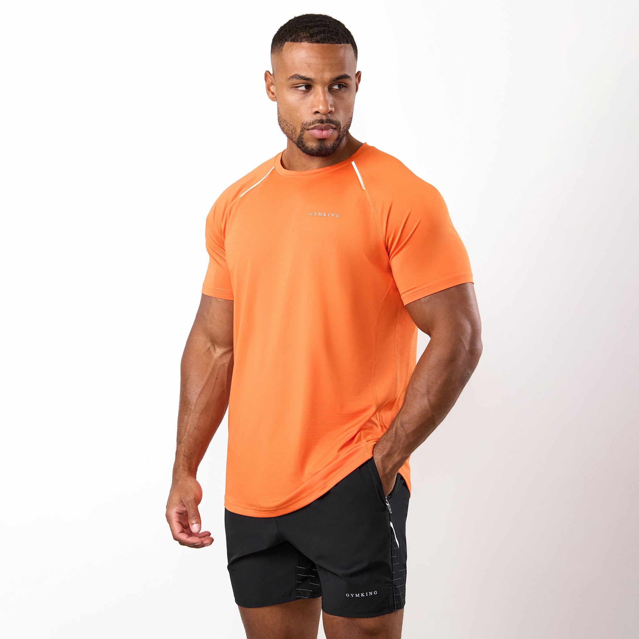 Gym King Stamina Performance Tee - Satsuma