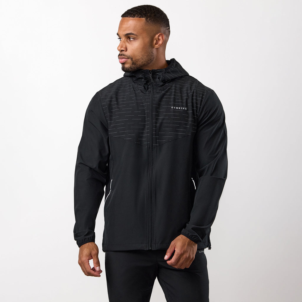 Gym King Stamina Woven Jacket - Black