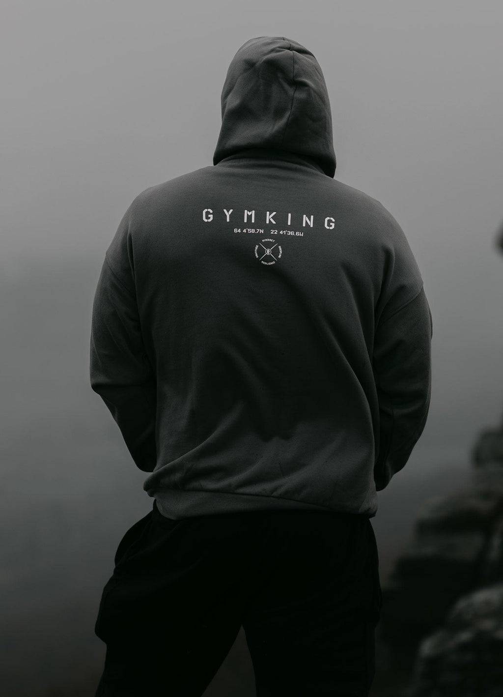 Gym King Stoic Esja Loopback Hoodie - Fossil Grey