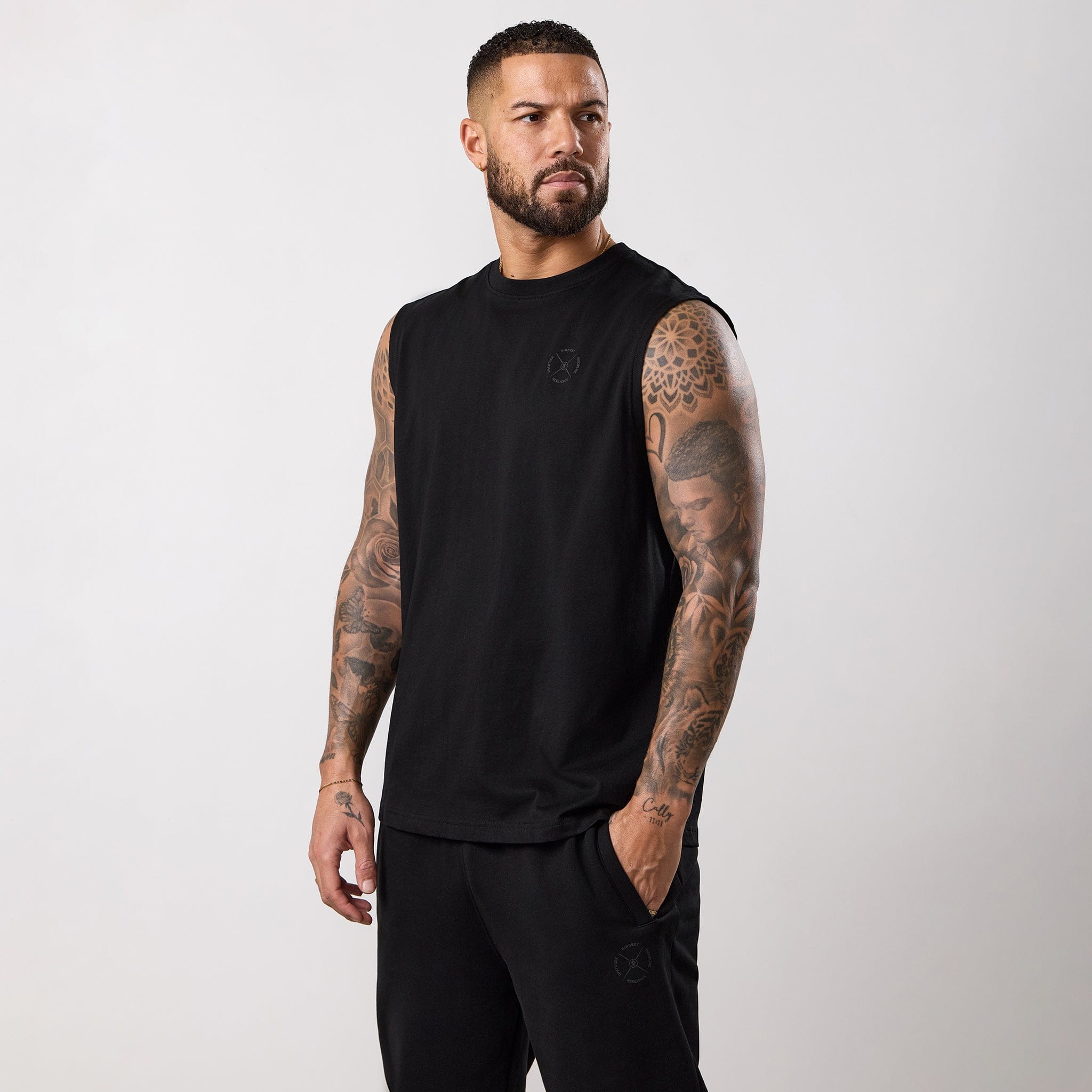 Gym King Stoic Esja Jersey Tank - Volcanic Black