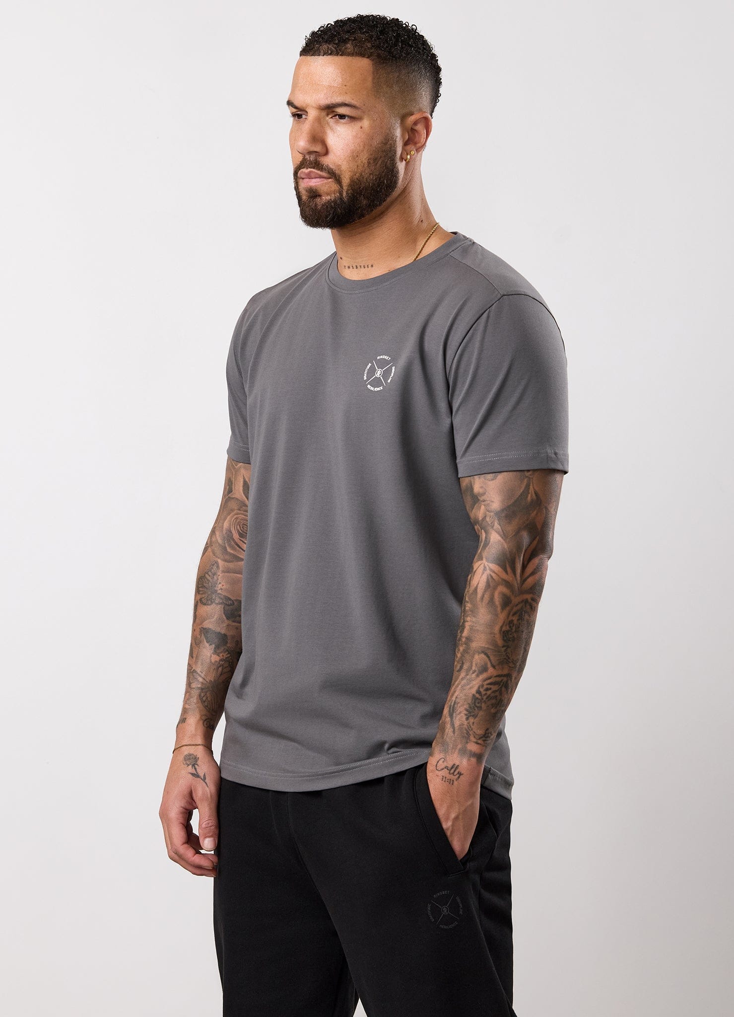 Gym King Stoic Esja Jersey Tee - Fossil Grey