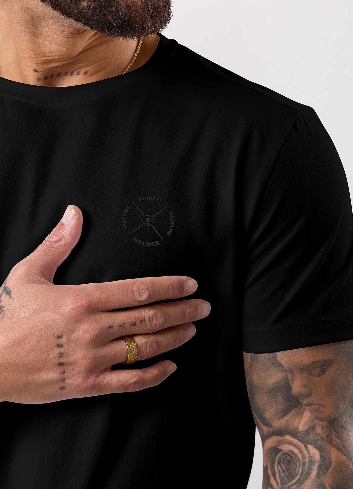 Gym King Stoic Esja Jersey Tee - Volcanic Black