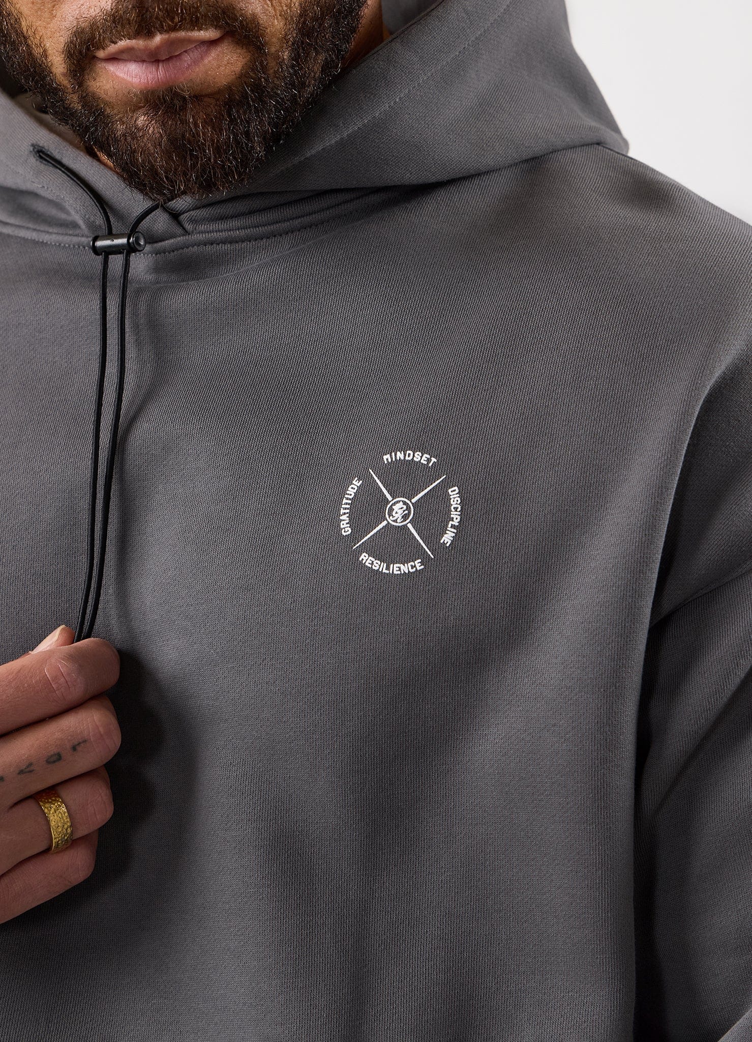 Gym King Stoic Esja Loopback Hoodie - Fossil Grey