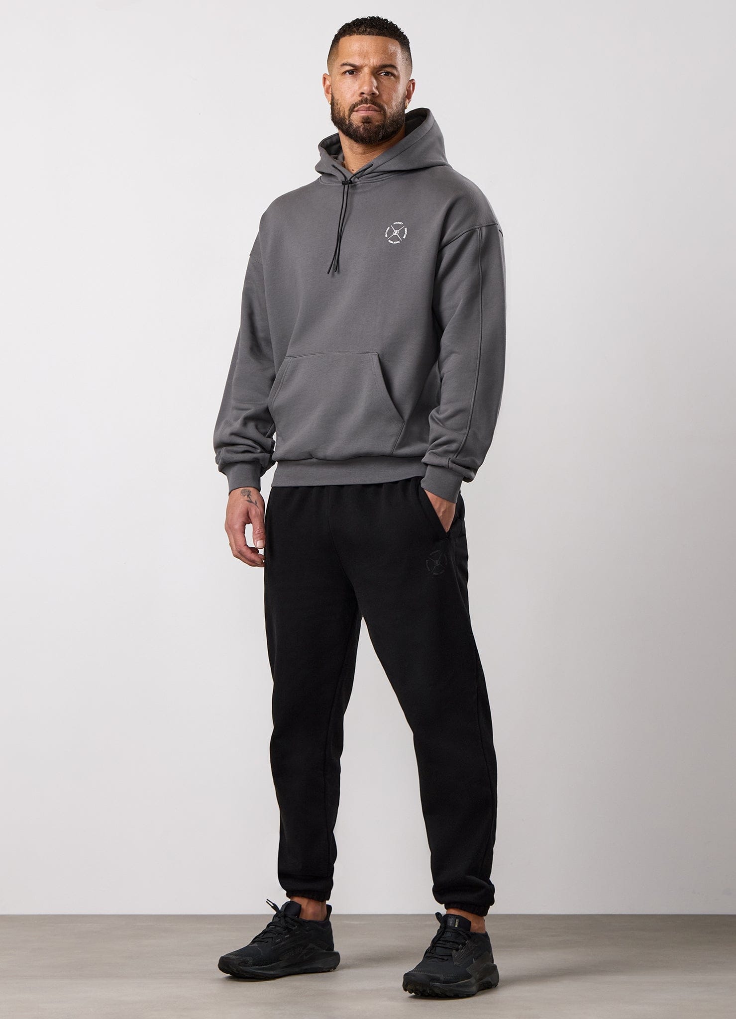 Gym King Stoic Esja Loopback Hoodie - Fossil Grey
