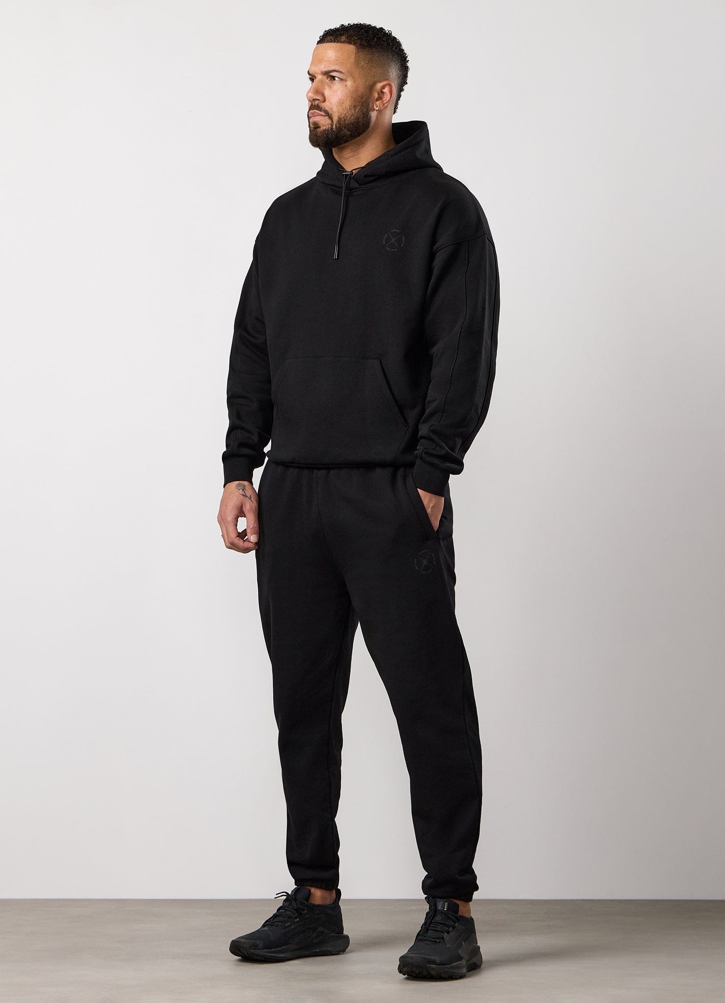 Gym King Stoic Esja Loopback Hoodie - Volcanic Black