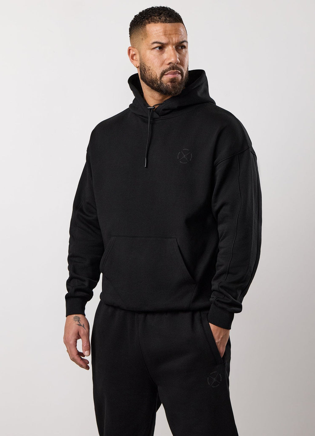 Gym King Stoic Esja Loopback Hoodie - Volcanic Black