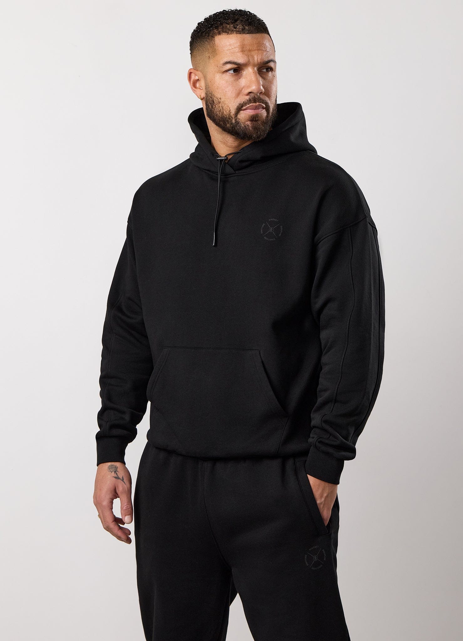 Gym King Stoic Esja Loopback Hoodie - Volcanic Black