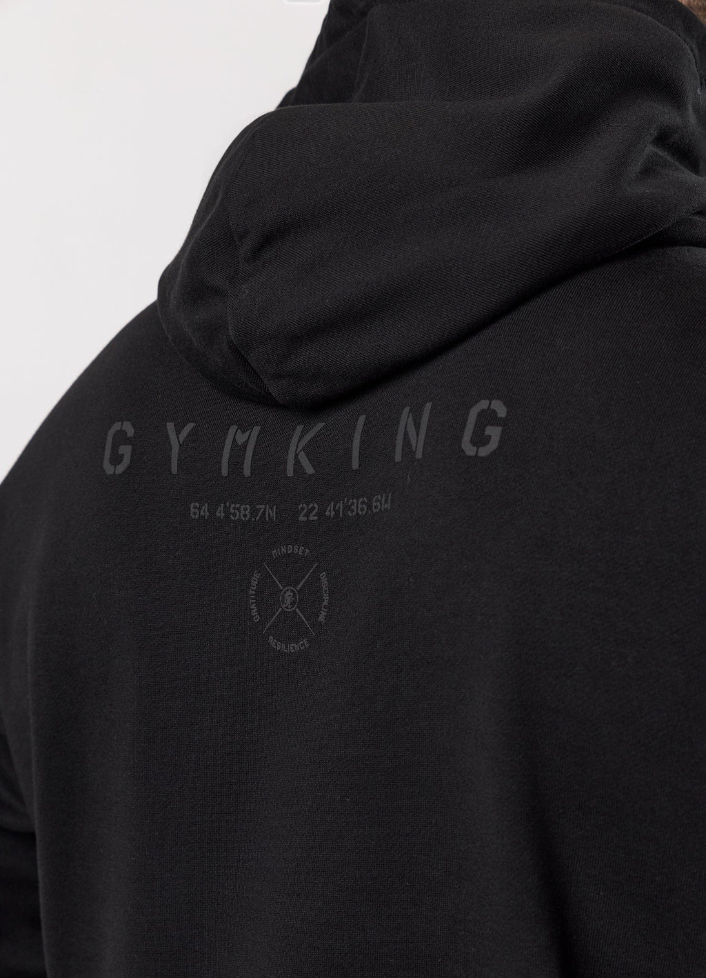 Gym King Stoic Esja Loopback Hoodie - Volcanic Black