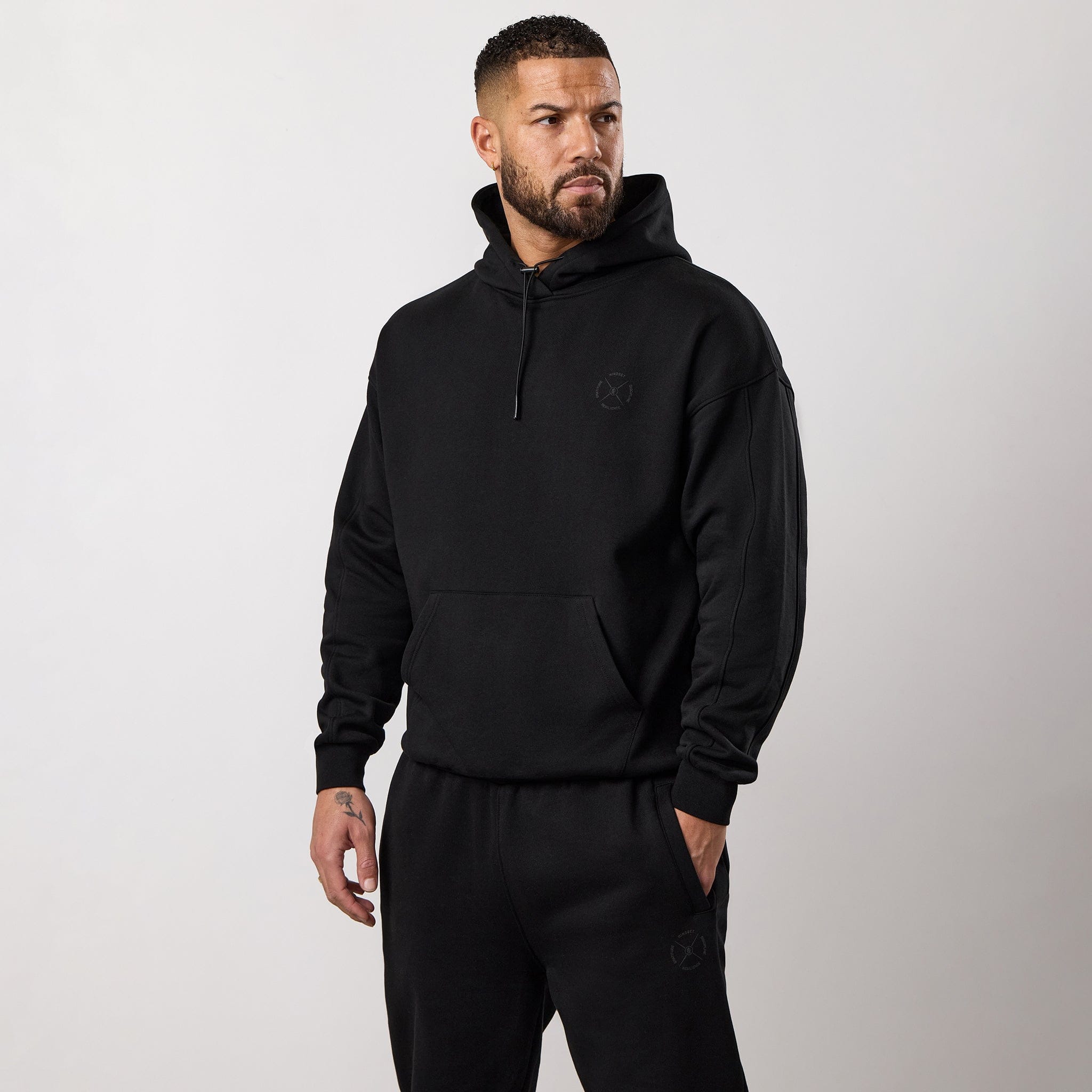 Gym King Stoic Esja Loopback Hoodie - Volcanic Black