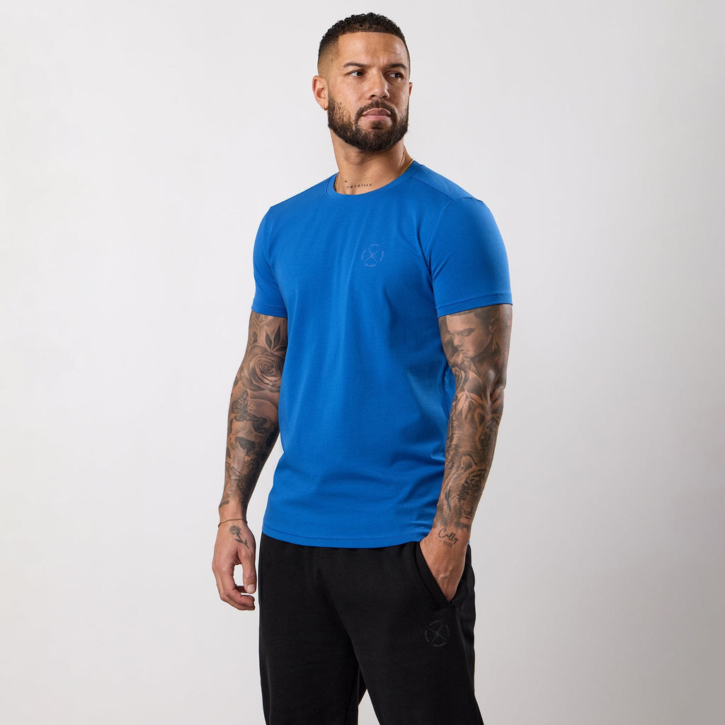 Gym King Stoic Hekla Jersey Tee - Icelandic Blue