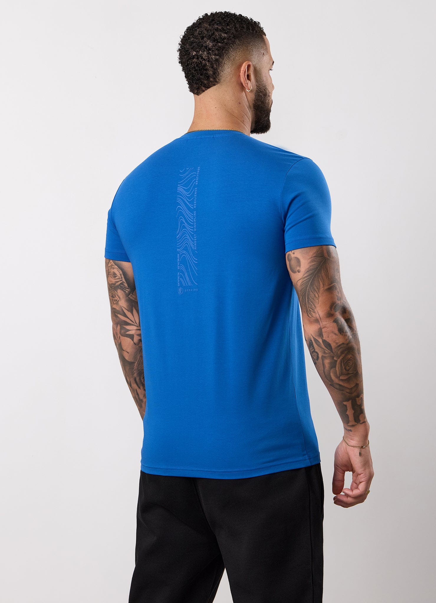 Gym King Stoic Hekla Jersey Tee - Icelandic Blue