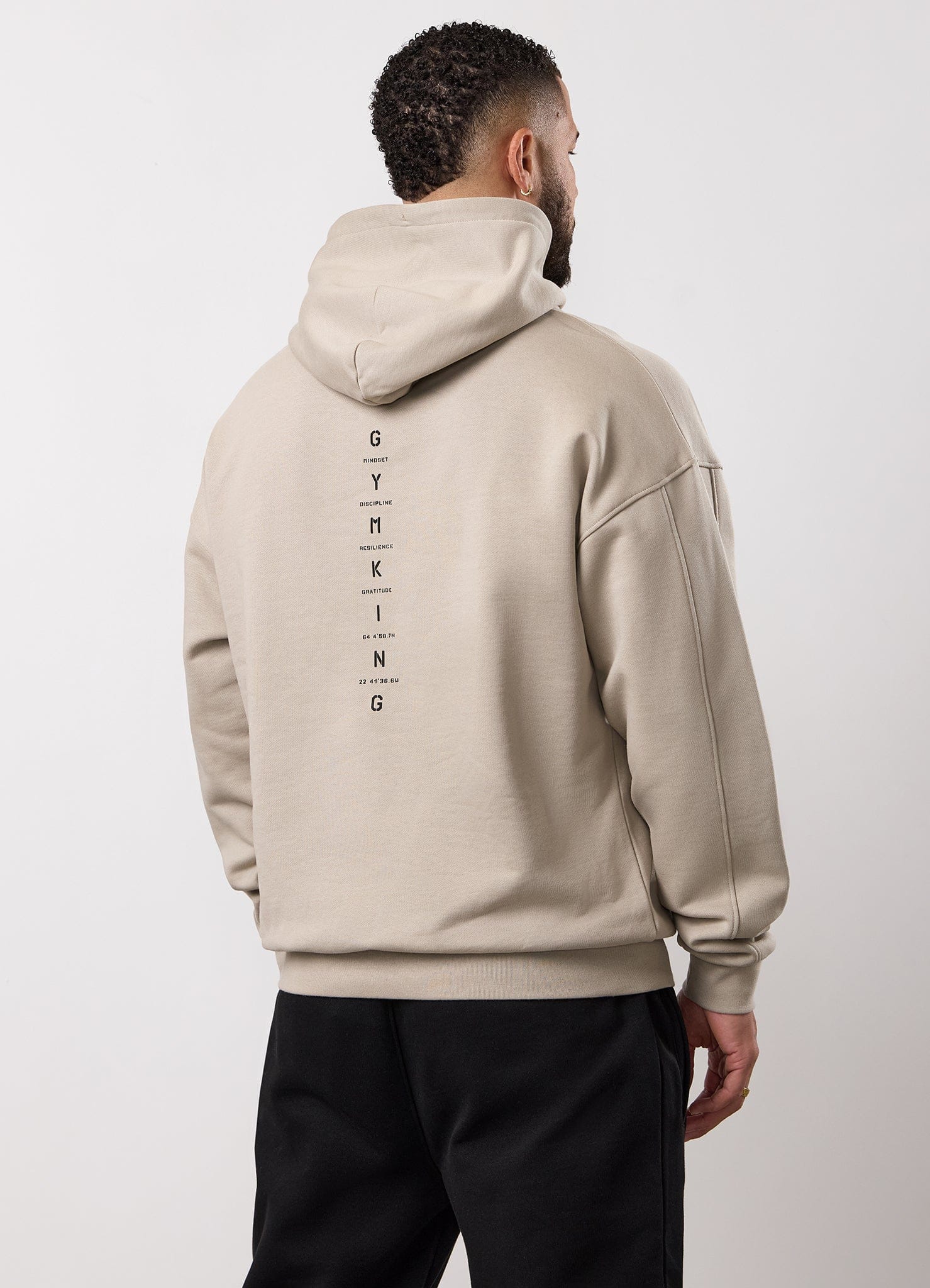 Gym King Stoic Krafla Loopback Hoodie - Sand Stone