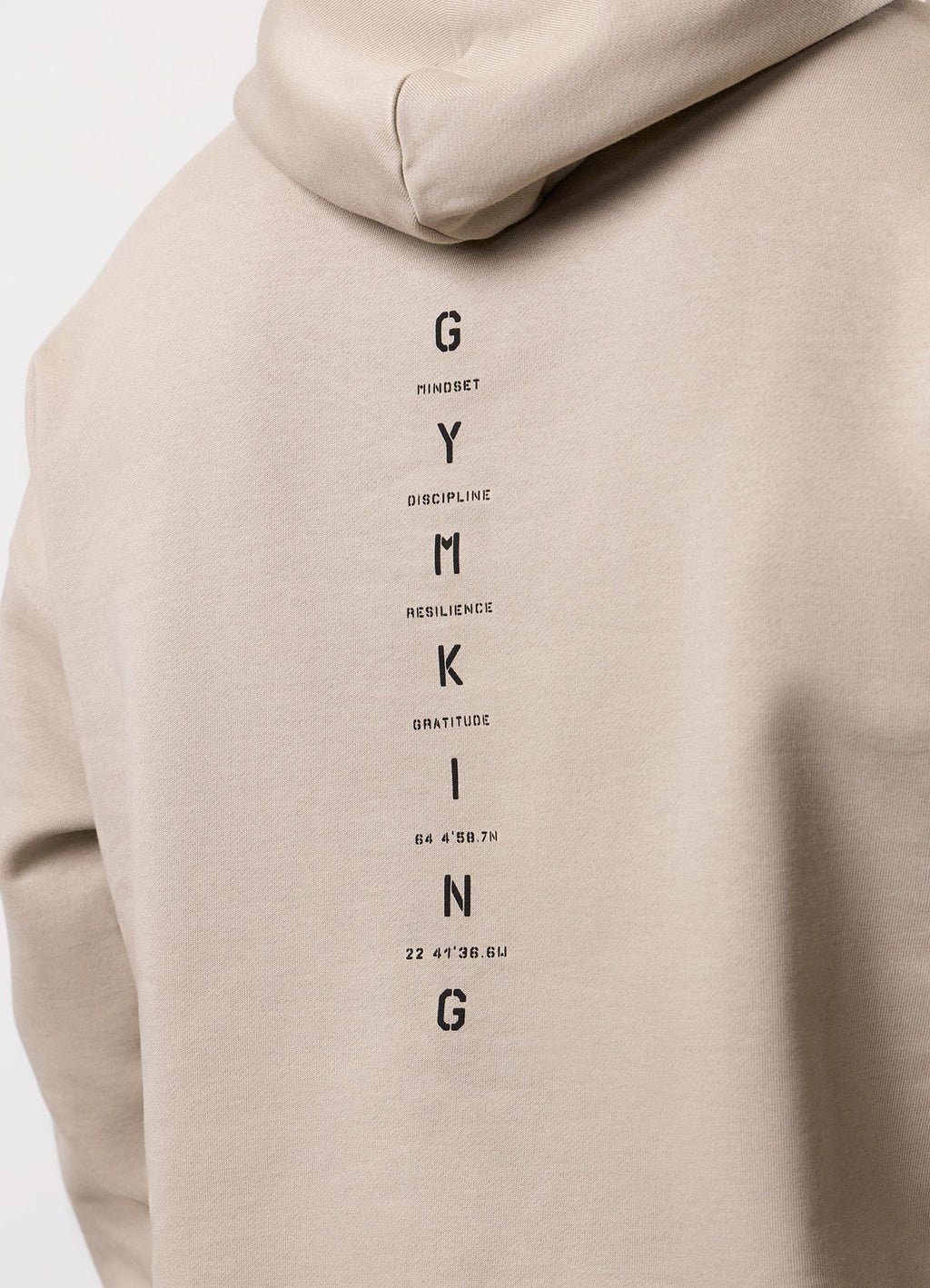 Gym King Stoic Krafla Loopback Hoodie - Sand Stone