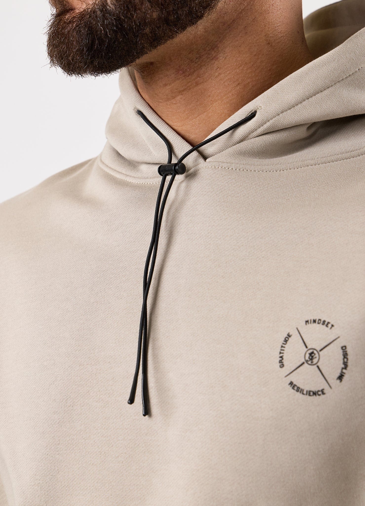Gym King Stoic Krafla Loopback Hoodie - Sand Stone