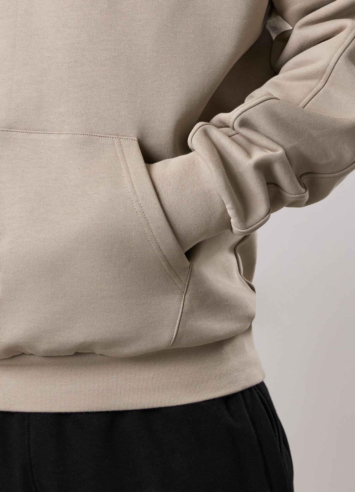 Gym King Stoic Krafla Loopback Hoodie - Sand Stone