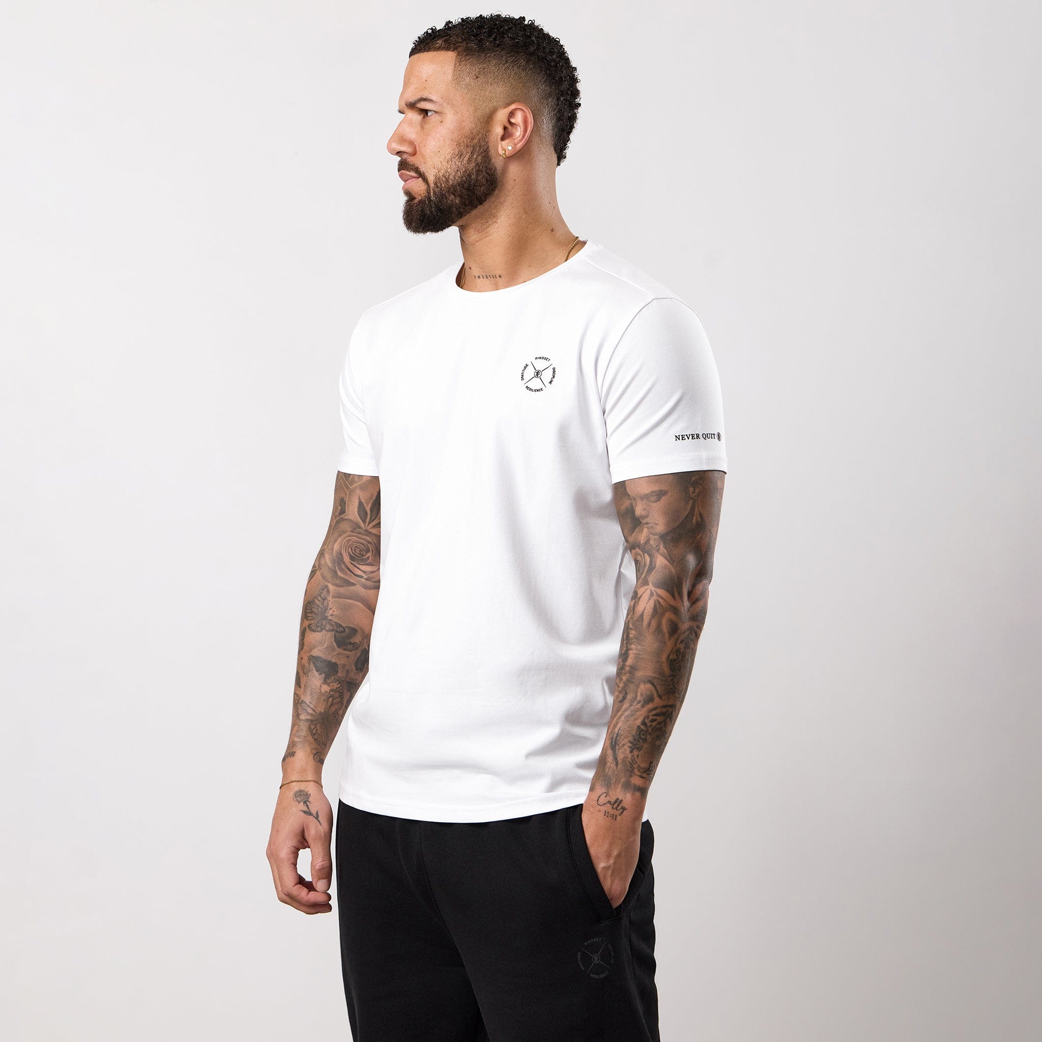 Gym King Stoic Resilience Tee - White