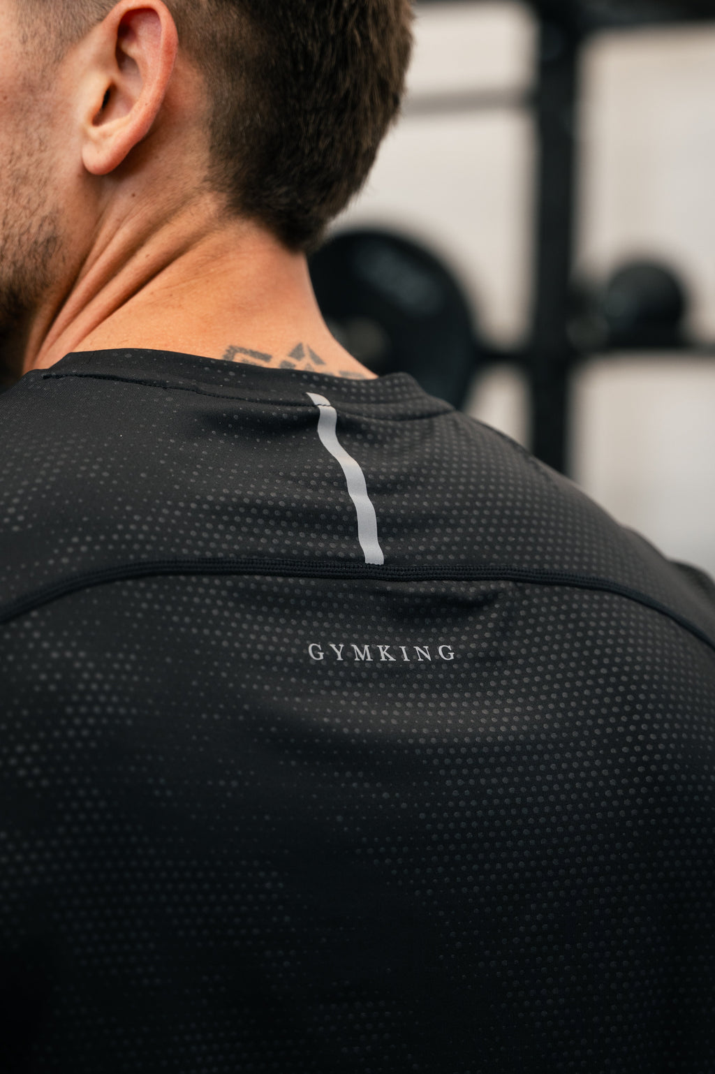 Gym King Debossed Pixel Tee - Black