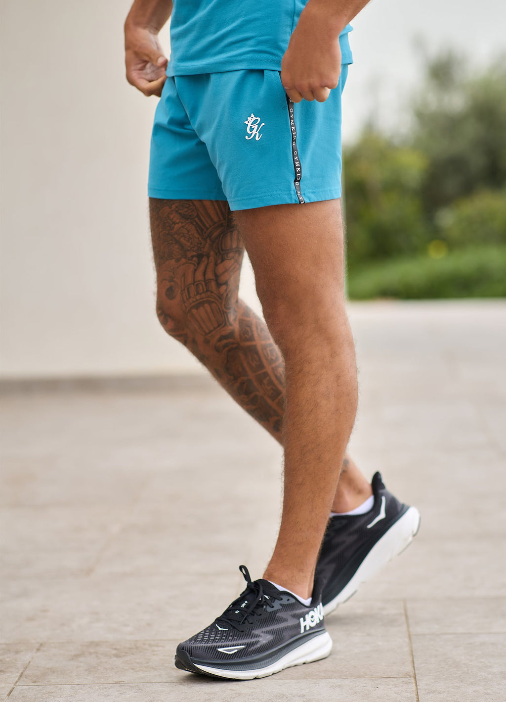 Gym King Taped Jersey Short - Harbour Teal